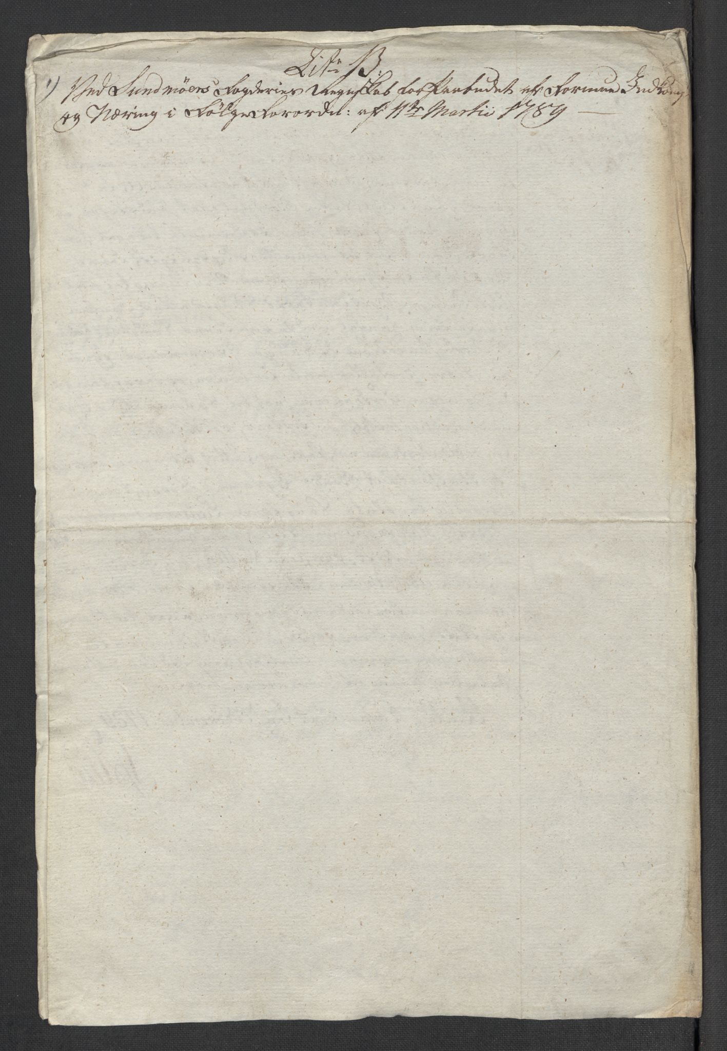 Rentekammeret inntil 1814, Reviderte regnskaper, Mindre regnskaper, RA/EA-4068/Rf/Rfe/L0049: Sunnhordland og Hardanger fogderi, Sunnmøre fogderi, 1789, p. 323