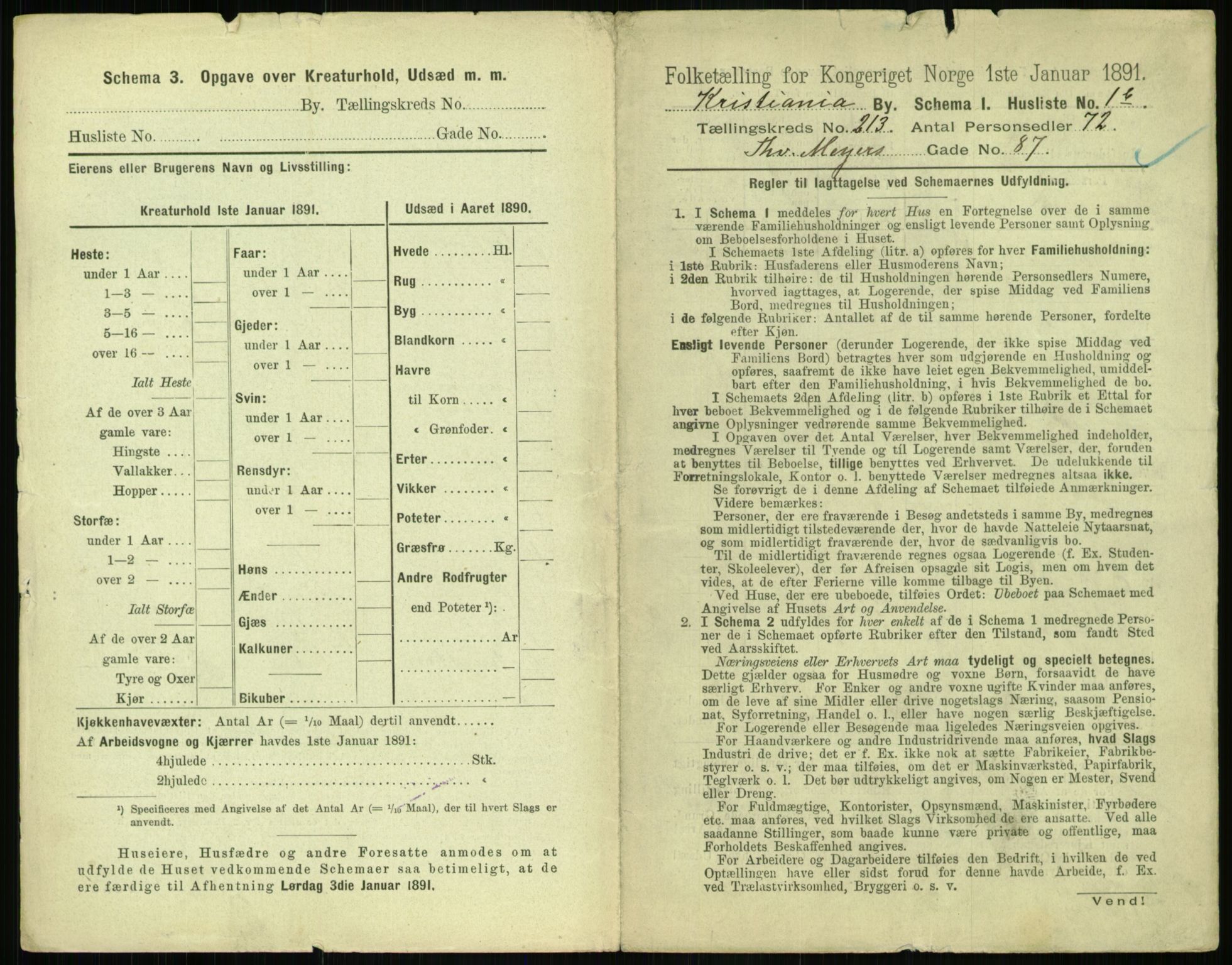 RA, 1891 census for 0301 Kristiania, 1891, p. 126953