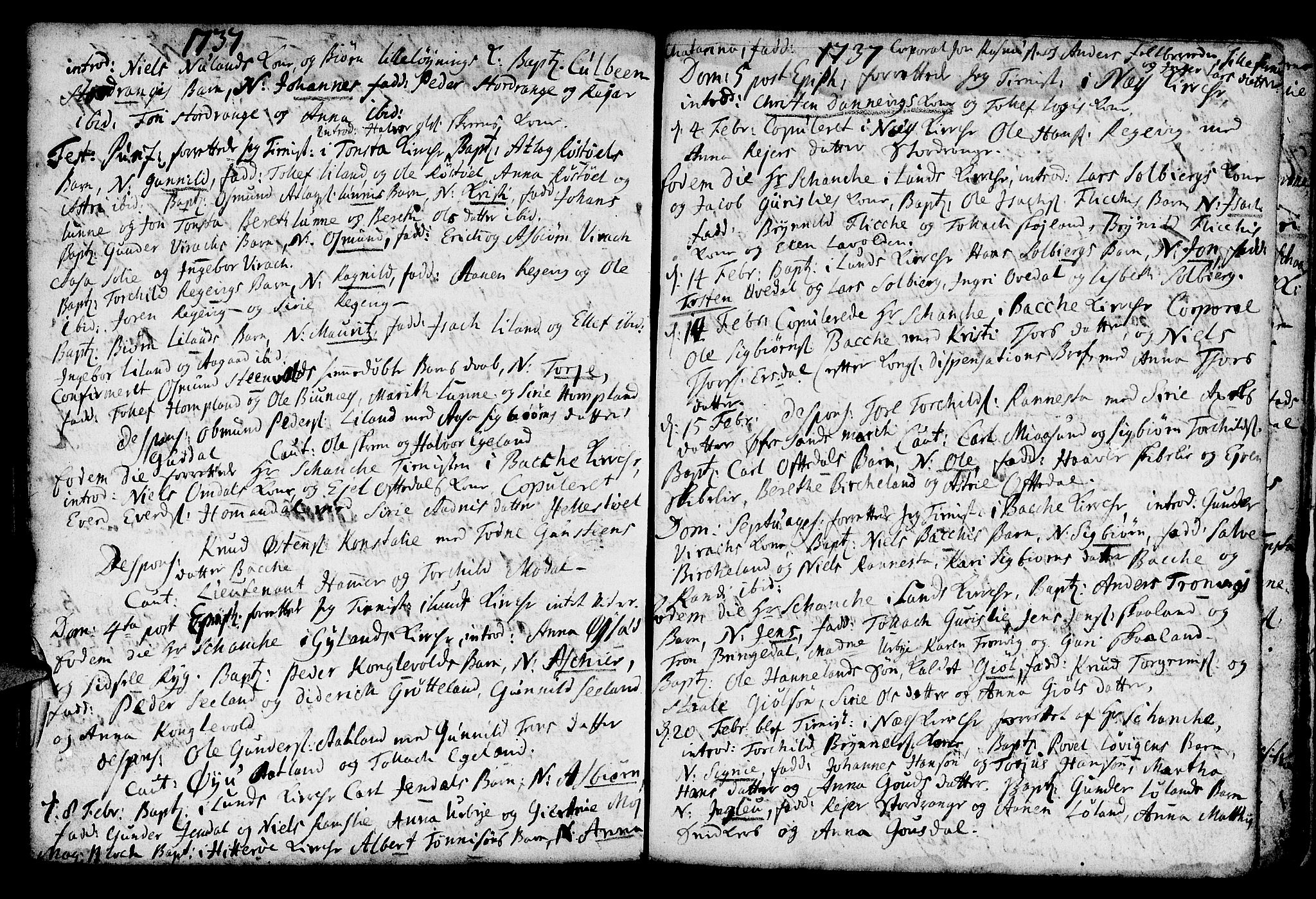 Lund sokneprestkontor, AV/SAST-A-101809/S06/L0001: Parish register (official) no. A 1, 1724-1737