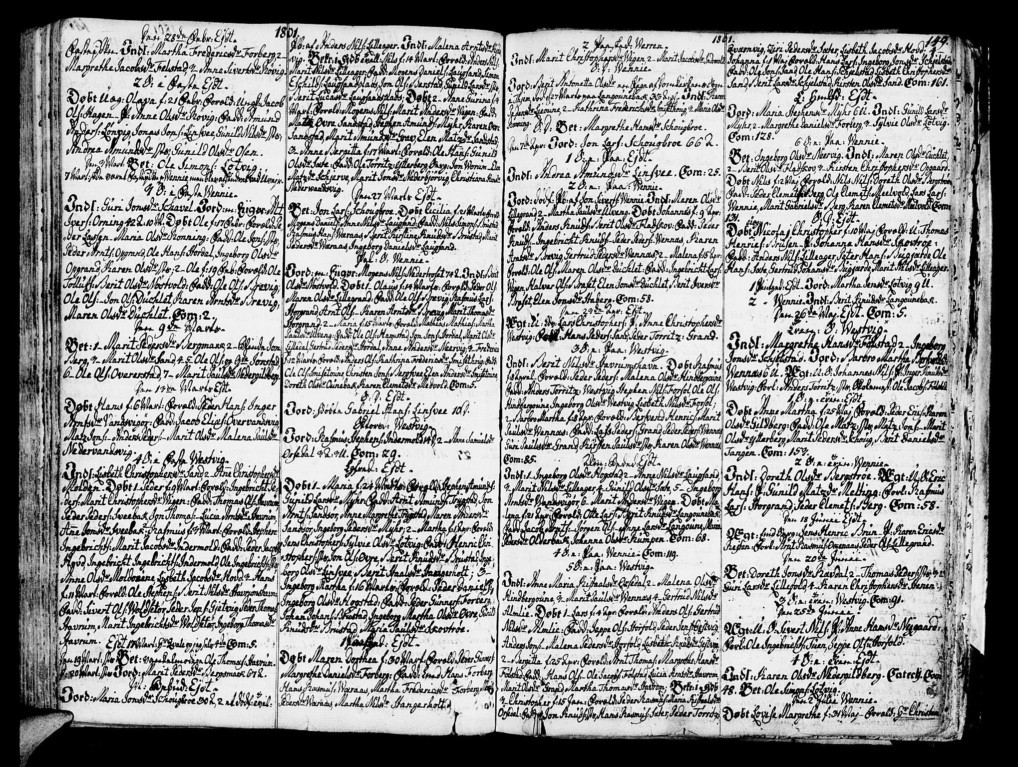 Ministerialprotokoller, klokkerbøker og fødselsregistre - Nord-Trøndelag, SAT/A-1458/722/L0216: Parish register (official) no. 722A03, 1756-1816, p. 149