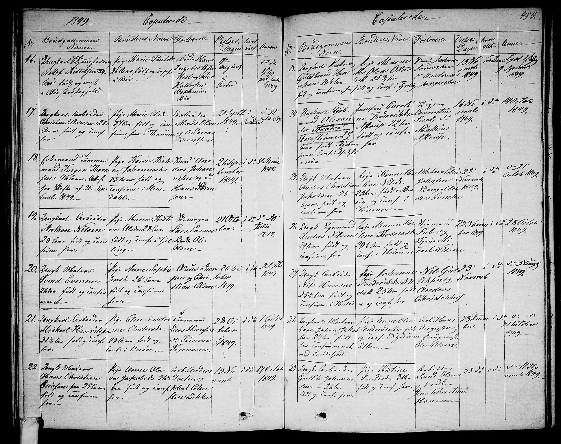 Larvik kirkebøker, SAKO/A-352/G/Ga/L0003b: Parish register (copy) no. I 3B, 1830-1870, p. 493
