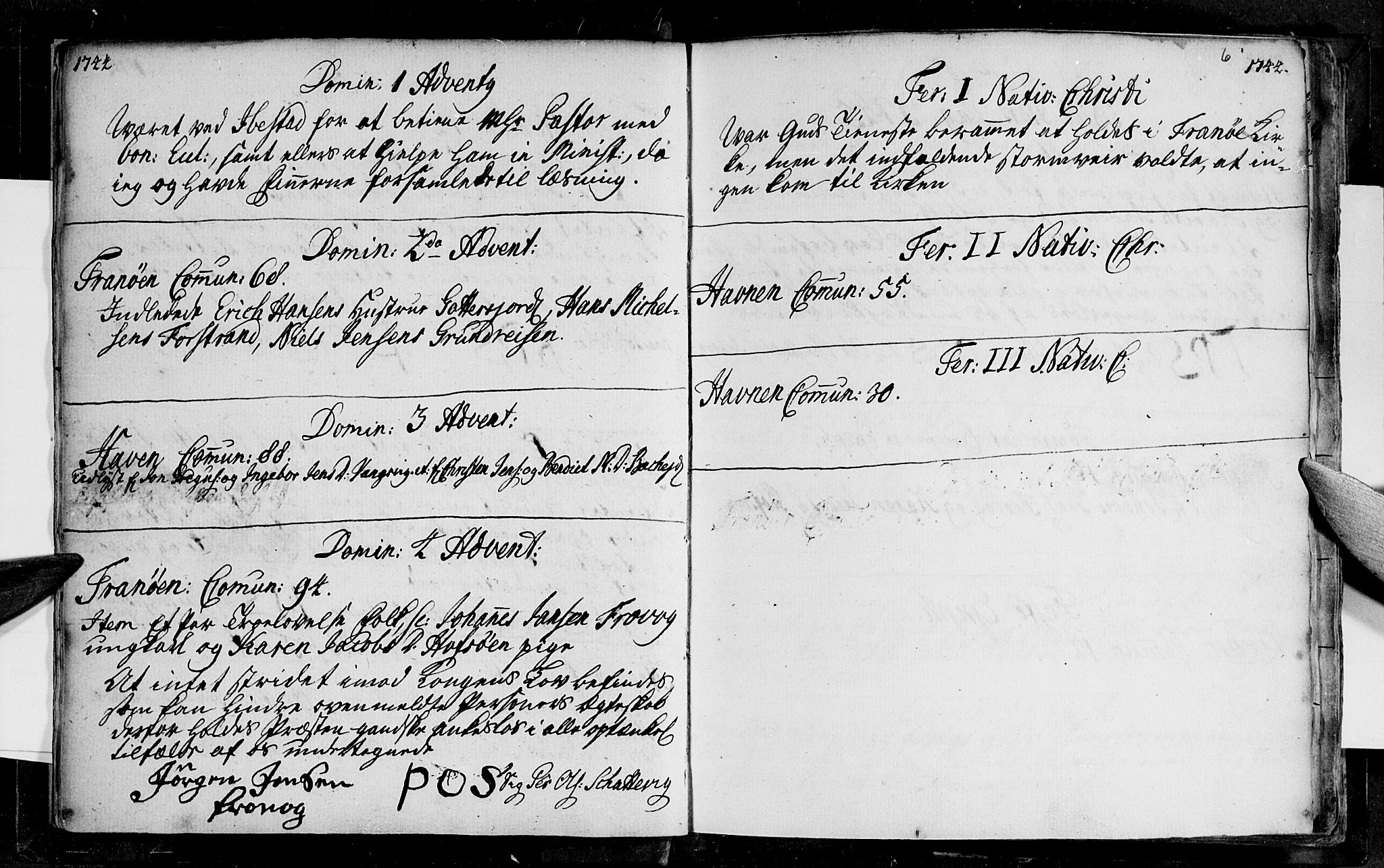 Ibestad sokneprestembete, SATØ/S-0077/H/Ha/Haa/L0001kirke: Parish register (official) no. 1, 1744-1757, p. 6