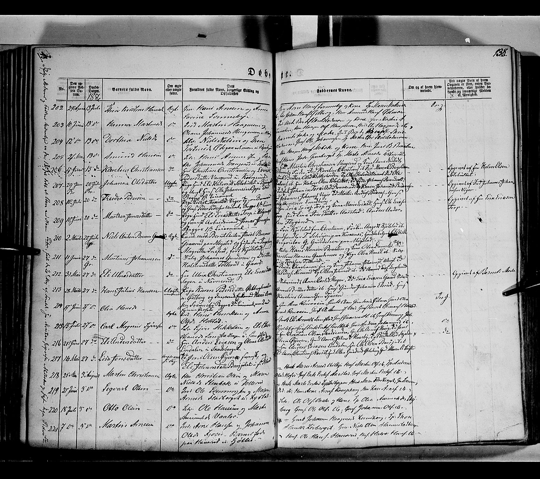 Grue prestekontor, AV/SAH-PREST-036/H/Ha/Haa/L0008: Parish register (official) no. 8, 1847-1858, p. 138