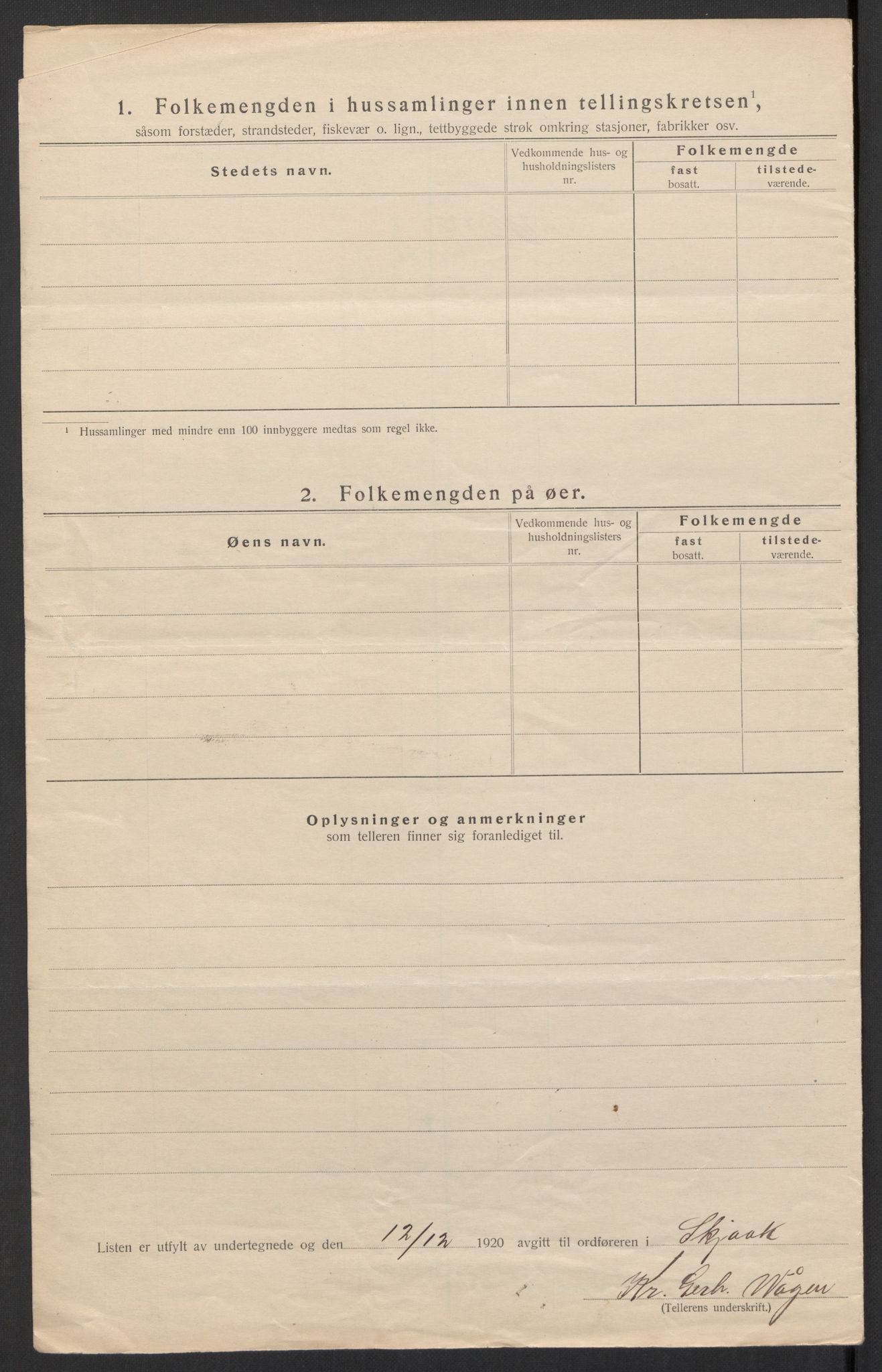 SAH, 1920 census for Skjåk, 1920, p. 41