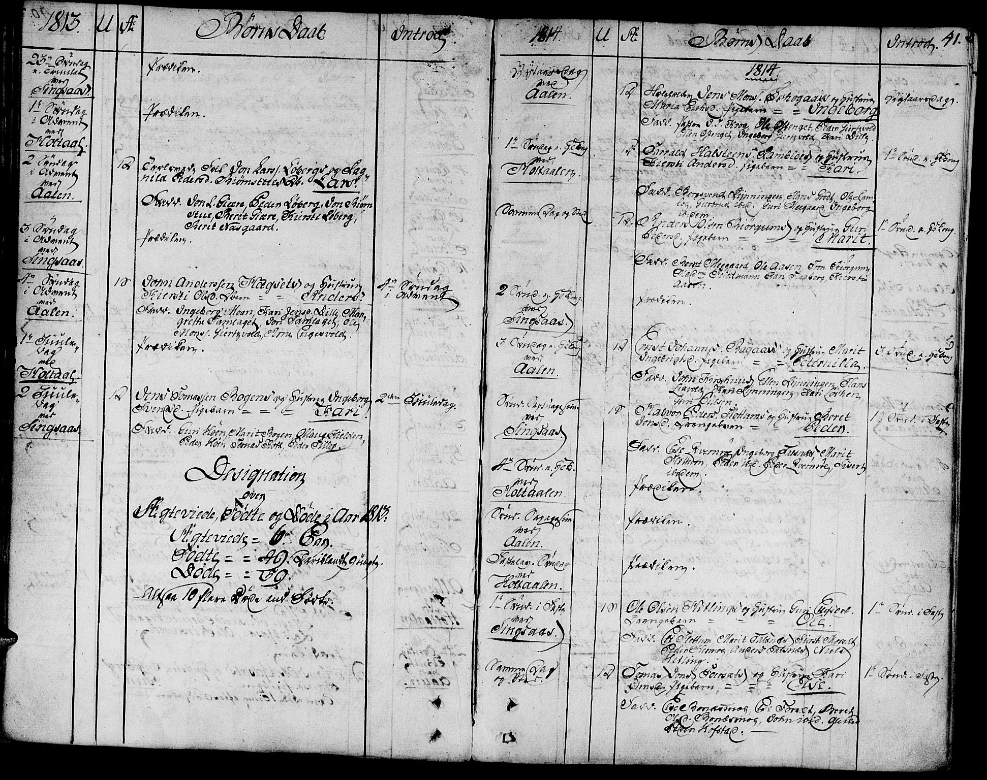 Ministerialprotokoller, klokkerbøker og fødselsregistre - Sør-Trøndelag, SAT/A-1456/685/L0953: Parish register (official) no. 685A02, 1805-1816, p. 41