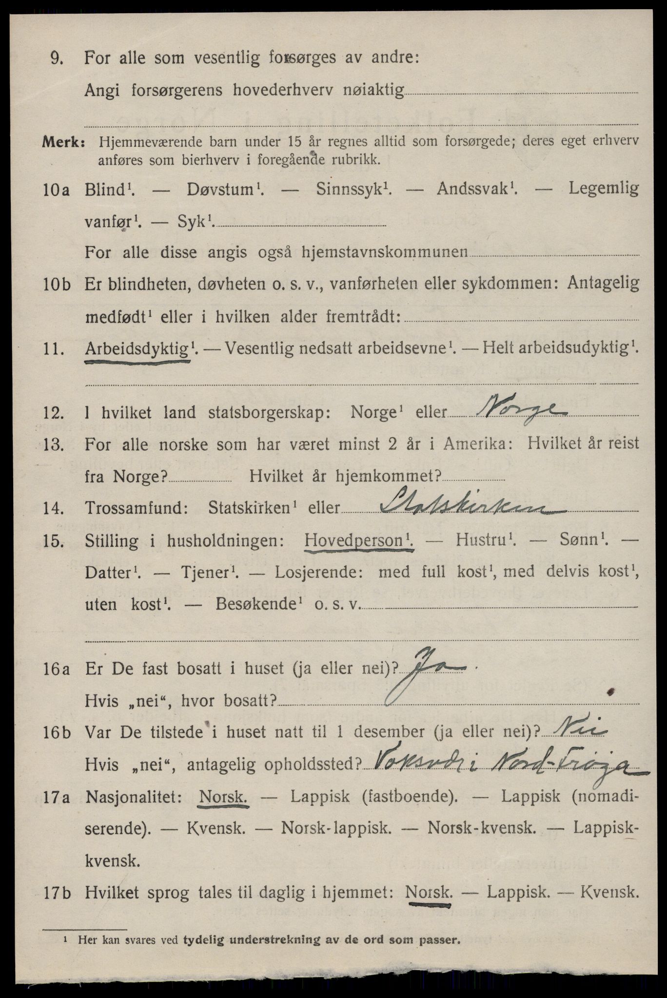 SAT, 1920 census for Nord-Frøya, 1920, p. 8128