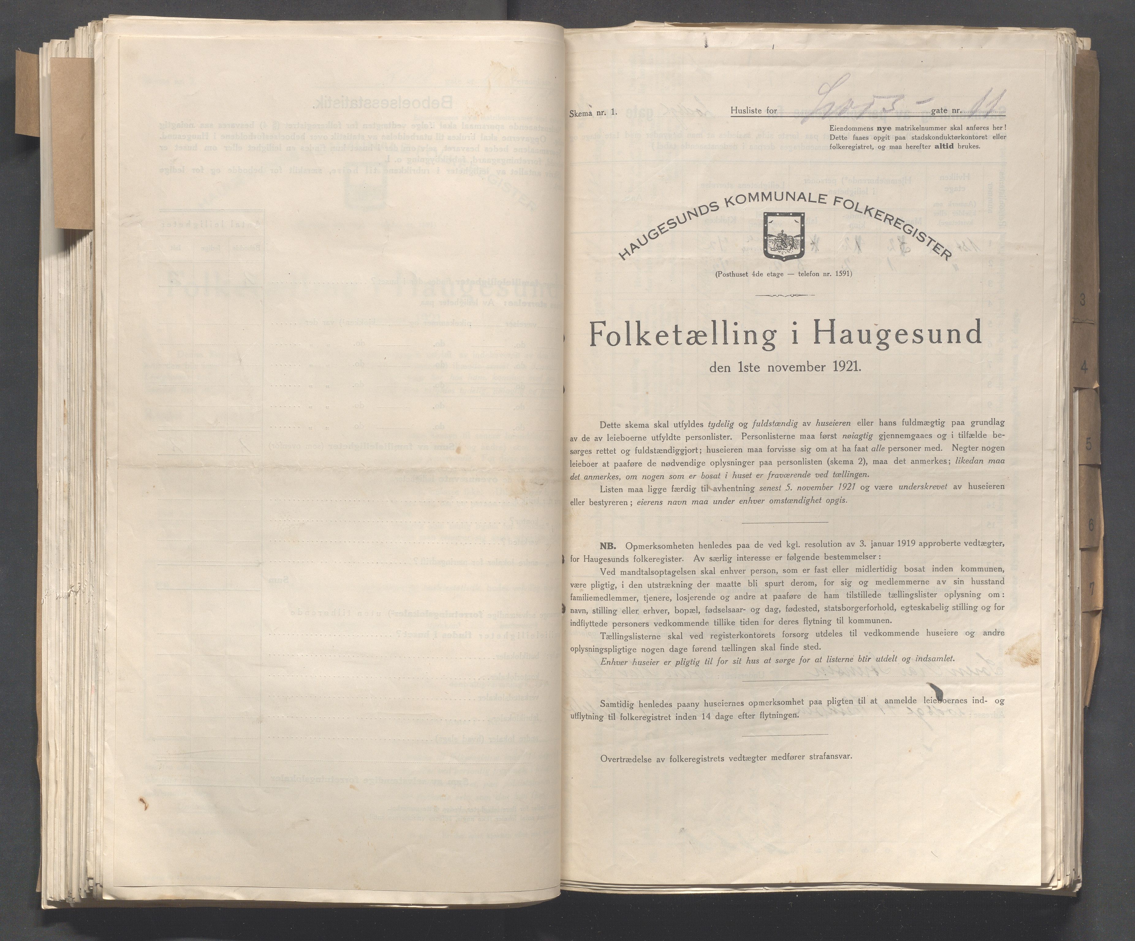 IKAR, Local census 1.11.1921 for Haugesund, 1921, p. 6388