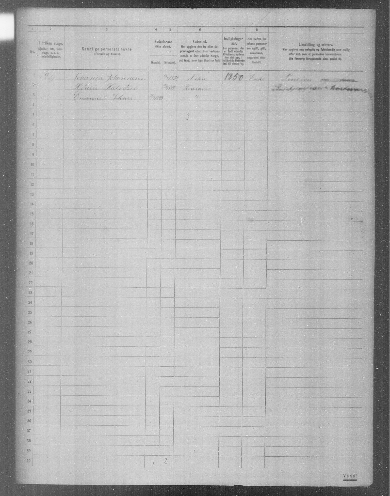 OBA, Municipal Census 1904 for Kristiania, 1904, p. 8471