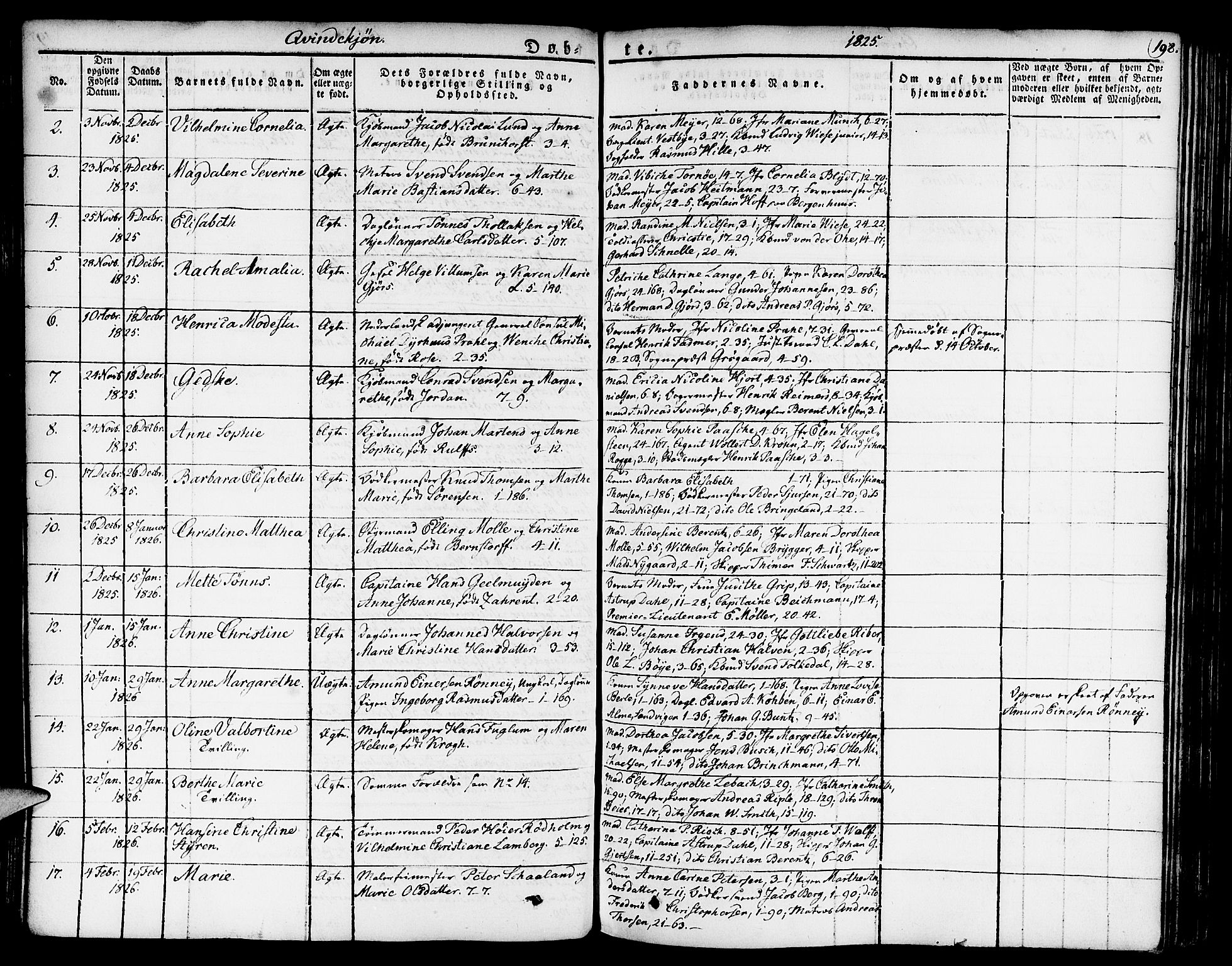 Nykirken Sokneprestembete, AV/SAB-A-77101/H/Haa/L0012: Parish register (official) no. A 12, 1821-1844, p. 198