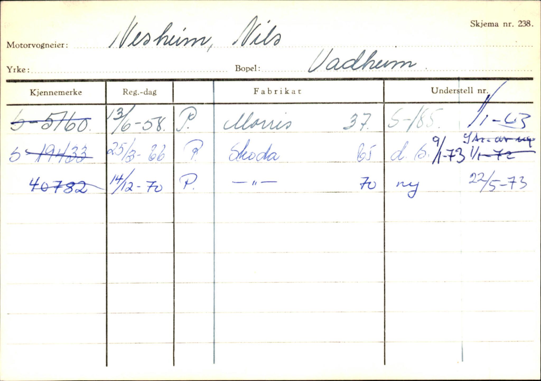 Statens vegvesen, Sogn og Fjordane vegkontor, AV/SAB-A-5301/4/F/L0130: Eigarregister Eid T-Å. Høyanger A-O, 1945-1975, p. 2249