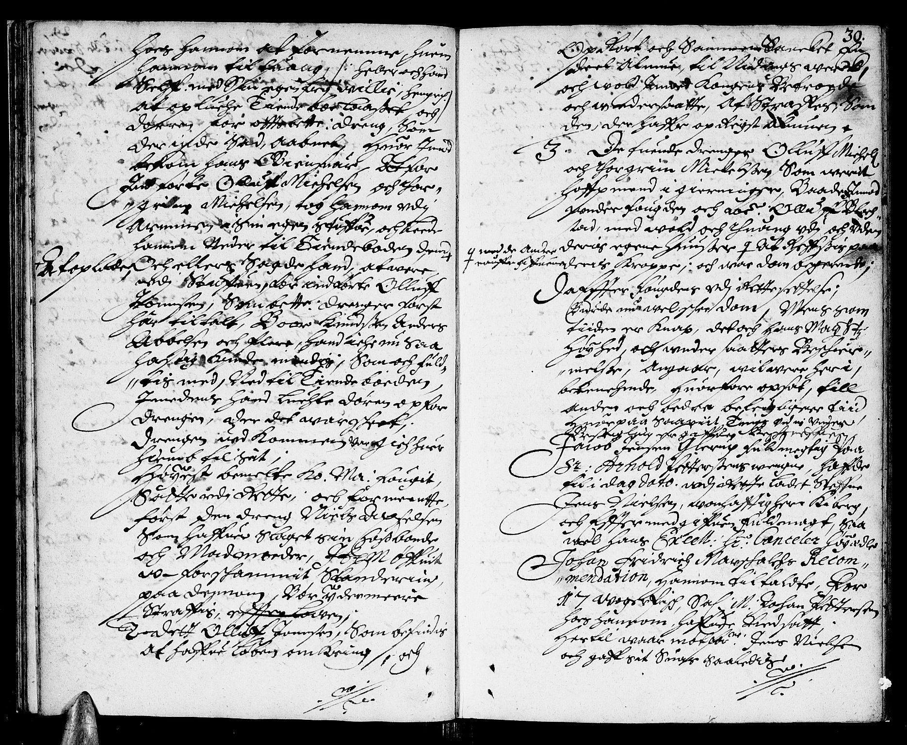 Finnmark sorenskriveri, AV/SATØ-S-0053/F/Fa/L0016: Justisprotokoller, 1678-1679, p. 29b-30a