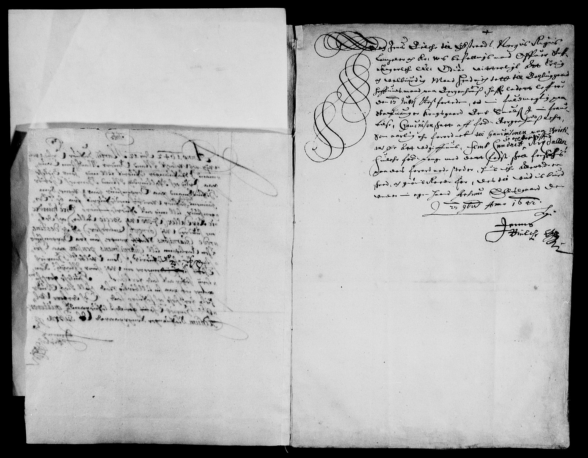 Rentekammeret inntil 1814, Reviderte regnskaper, Lensregnskaper, AV/RA-EA-5023/R/Rb/Rbt/L0091: Bergenhus len, 1641-1642