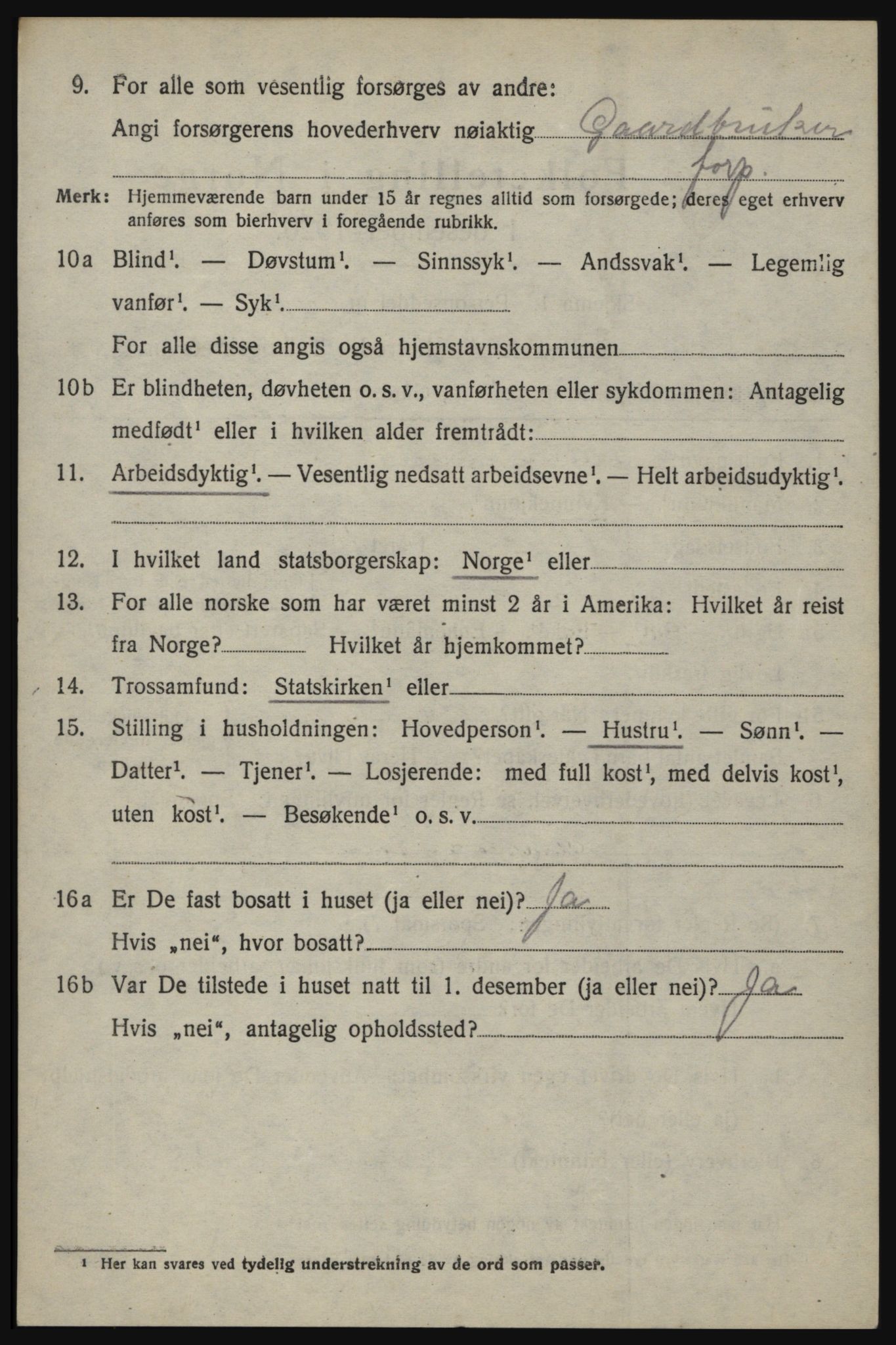 SAO, 1920 census for Øymark, 1920, p. 650