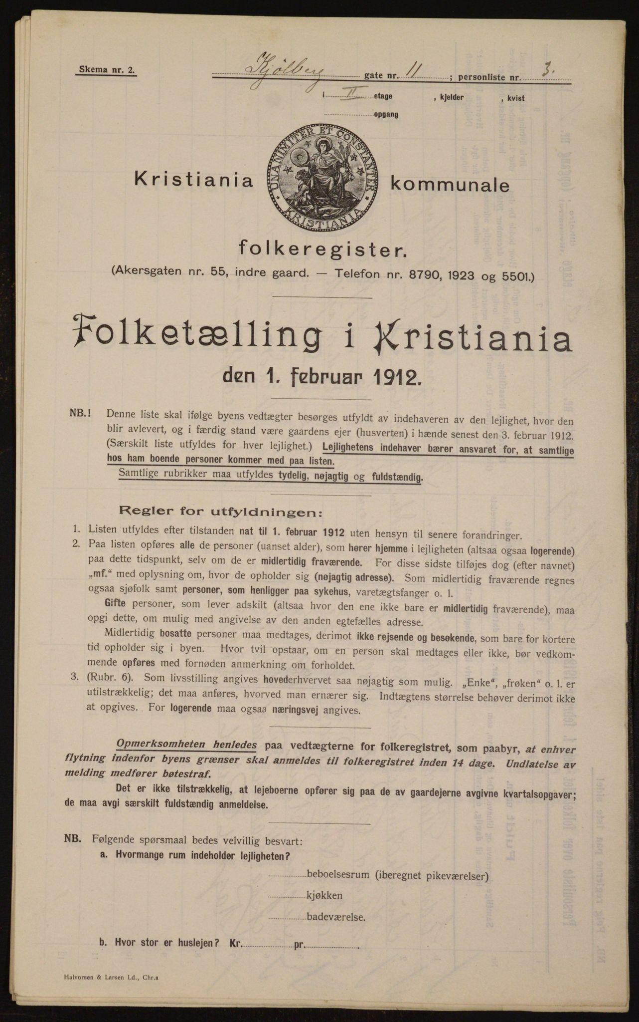 OBA, Municipal Census 1912 for Kristiania, 1912, p. 51759