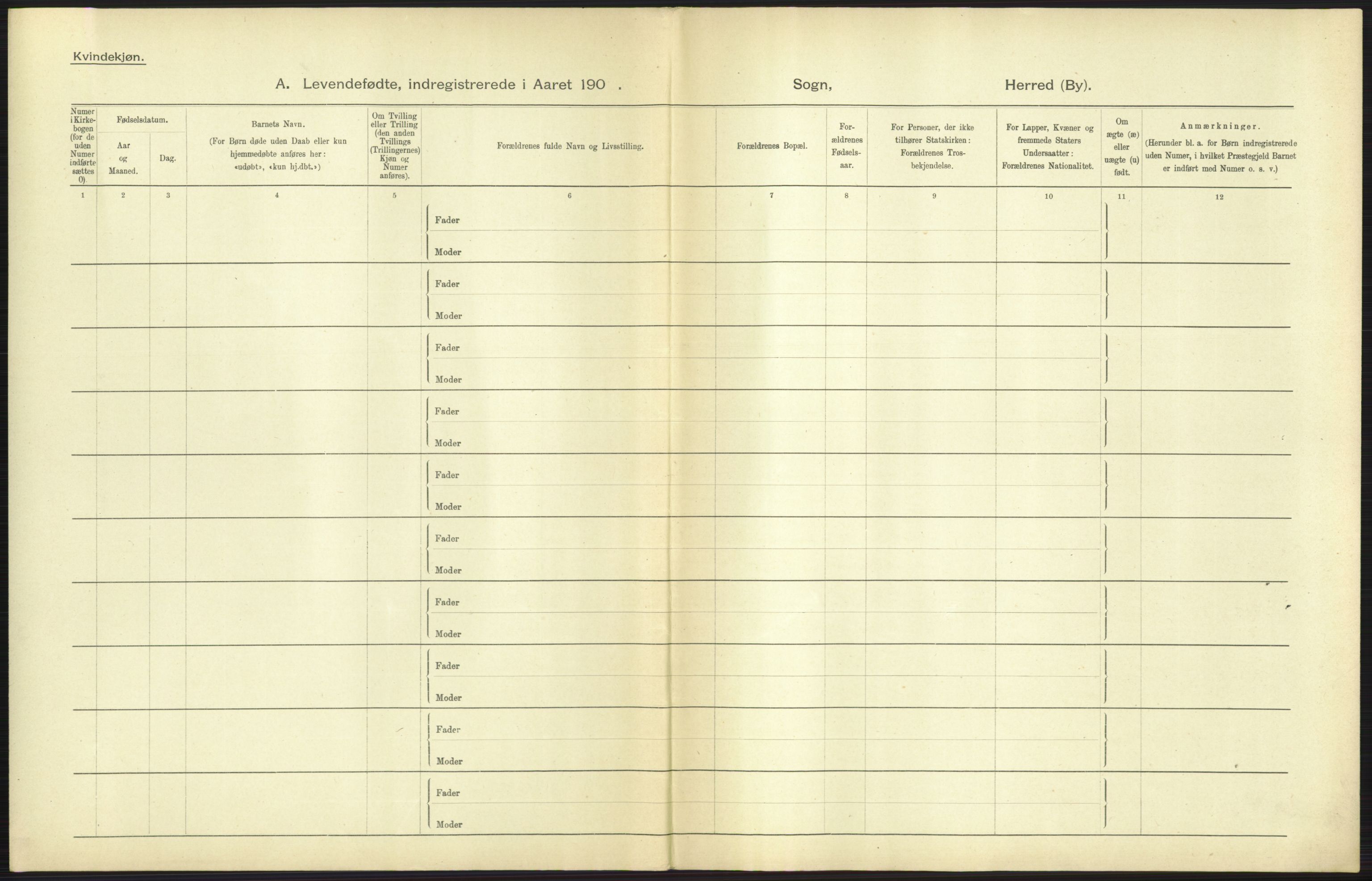 Statistisk sentralbyrå, Sosiodemografiske emner, Befolkning, AV/RA-S-2228/D/Df/Dfa/Dfaa/L0022: Finnmarkens amt: Fødte, gifte, døde., 1903, p. 135