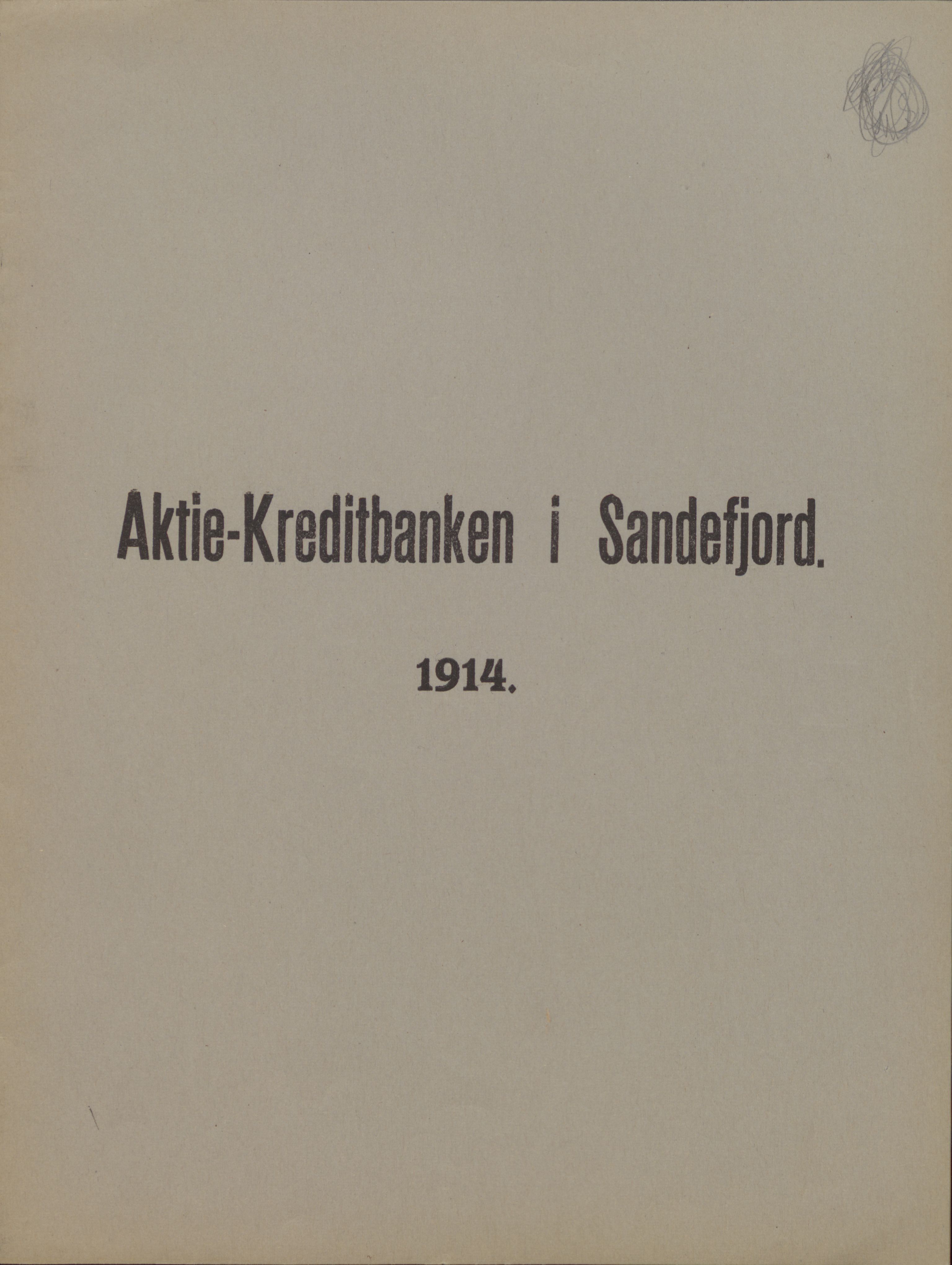 Privatbanken i Sandefjord AS, VEMU/ARS-A-1256/X/L0001: Årsberetninger, 1912-1929, p. 16