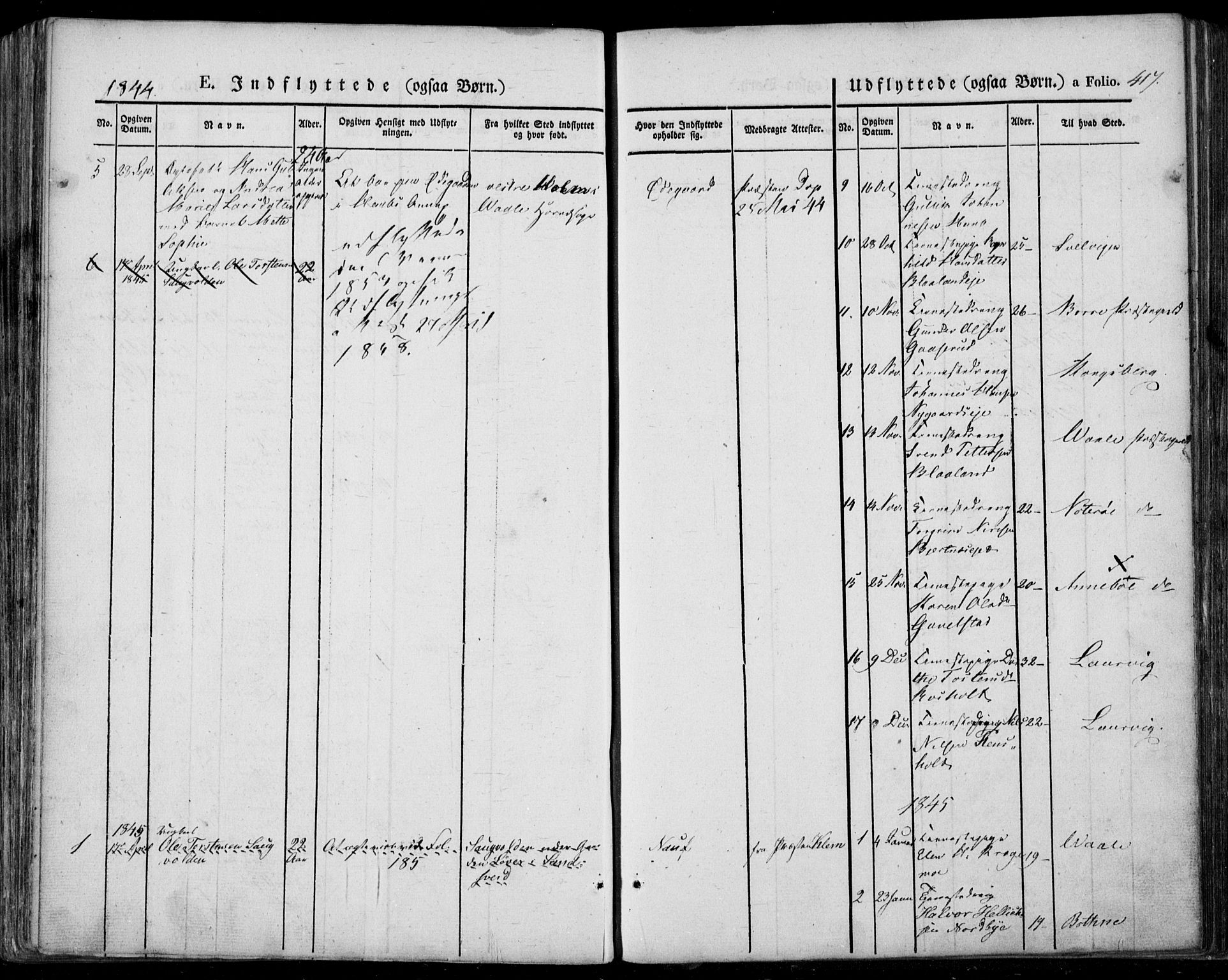 Lardal kirkebøker, AV/SAKO-A-350/F/Fa/L0006: Parish register (official) no. I 6, 1835-1860, p. 417