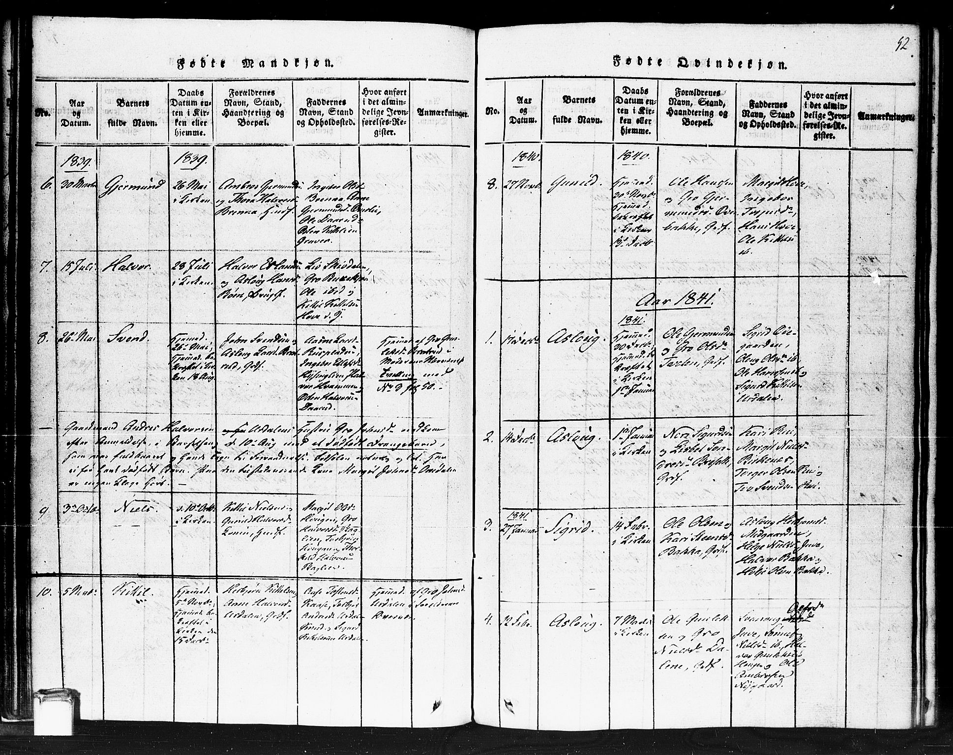 Gransherad kirkebøker, SAKO/A-267/F/Fb/L0002: Parish register (official) no. II 2, 1815-1843, p. 52