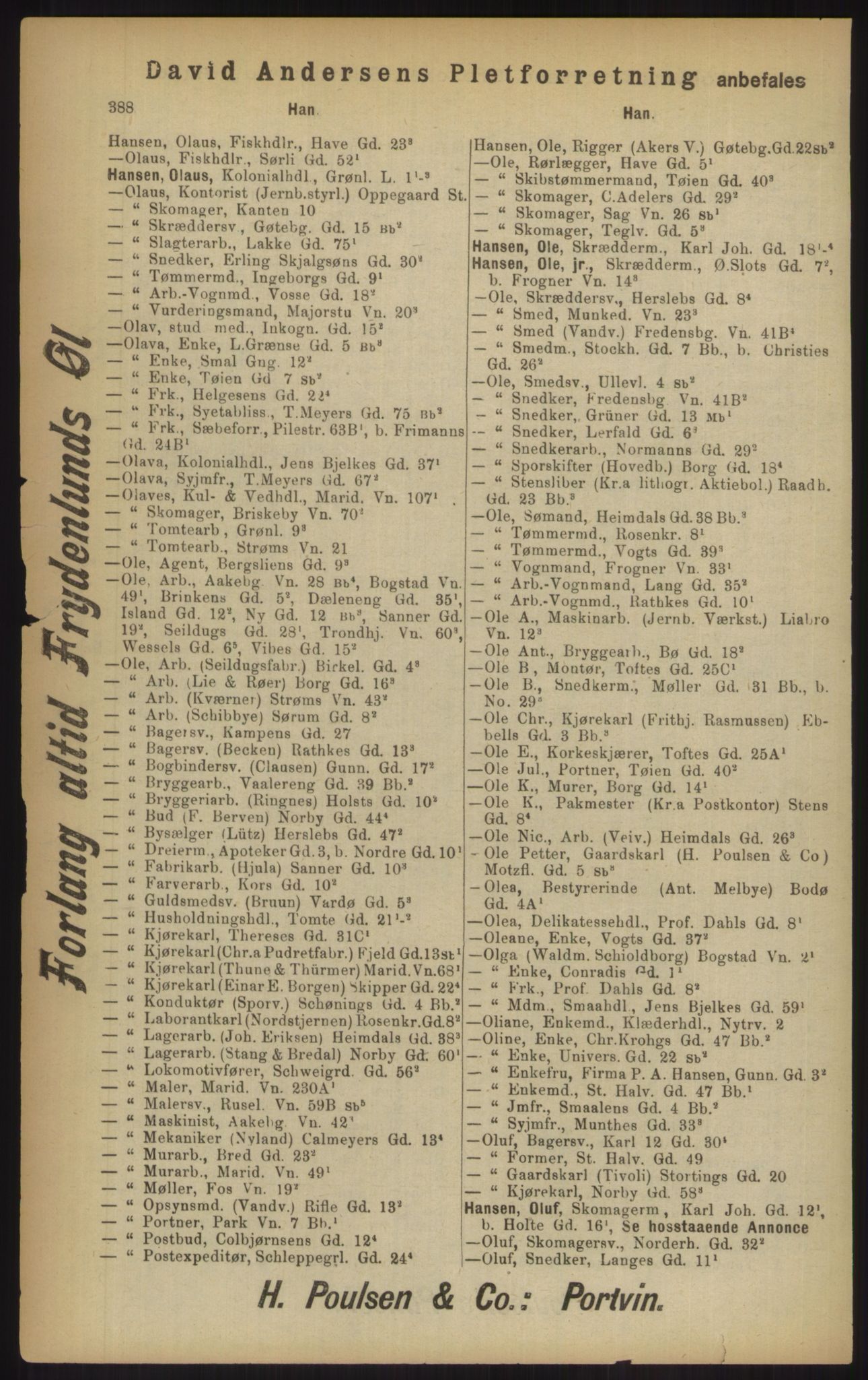 Kristiania/Oslo adressebok, PUBL/-, 1902, p. 388