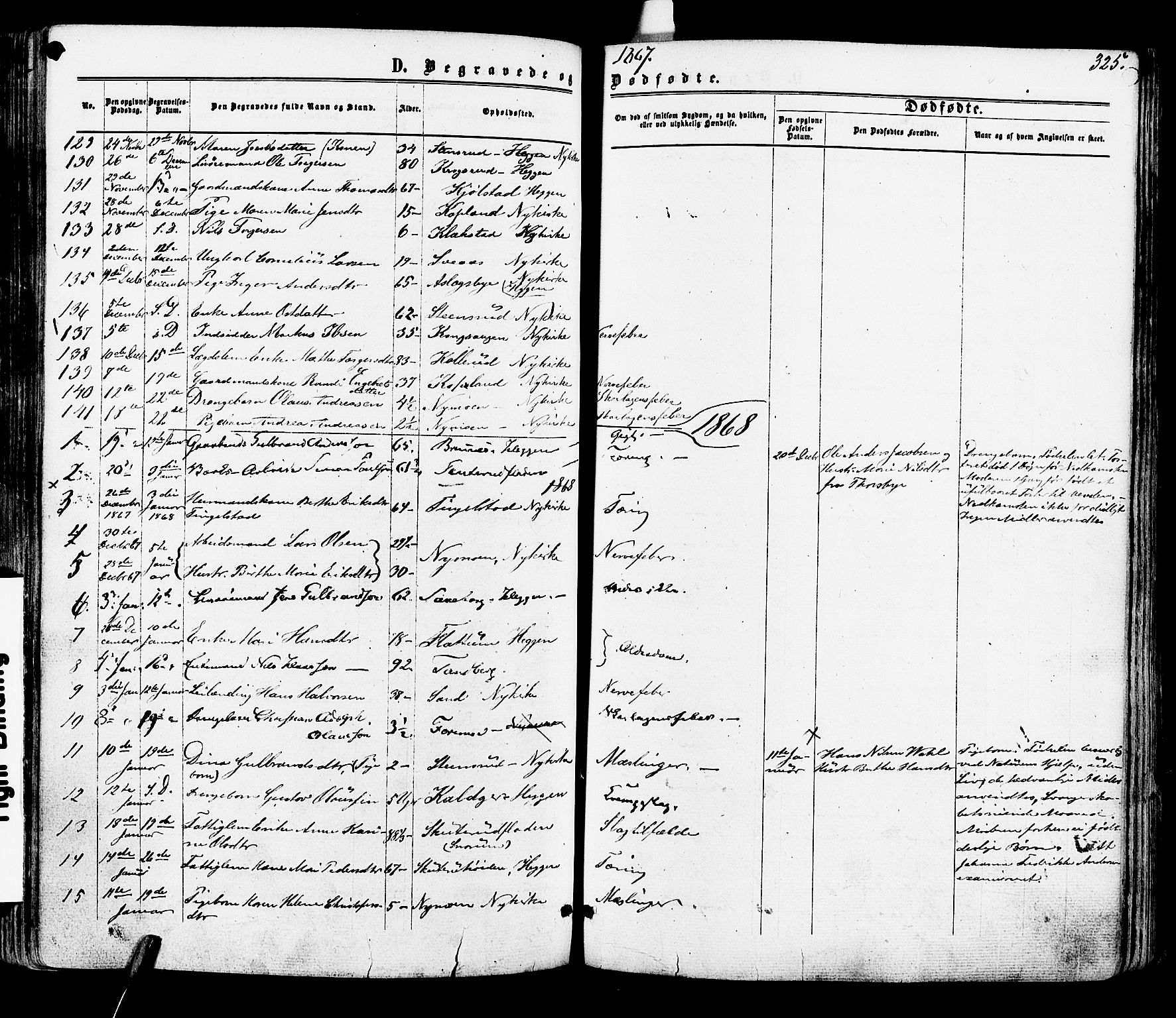 Modum kirkebøker, AV/SAKO-A-234/F/Fa/L0010: Parish register (official) no. 10, 1865-1876, p. 325