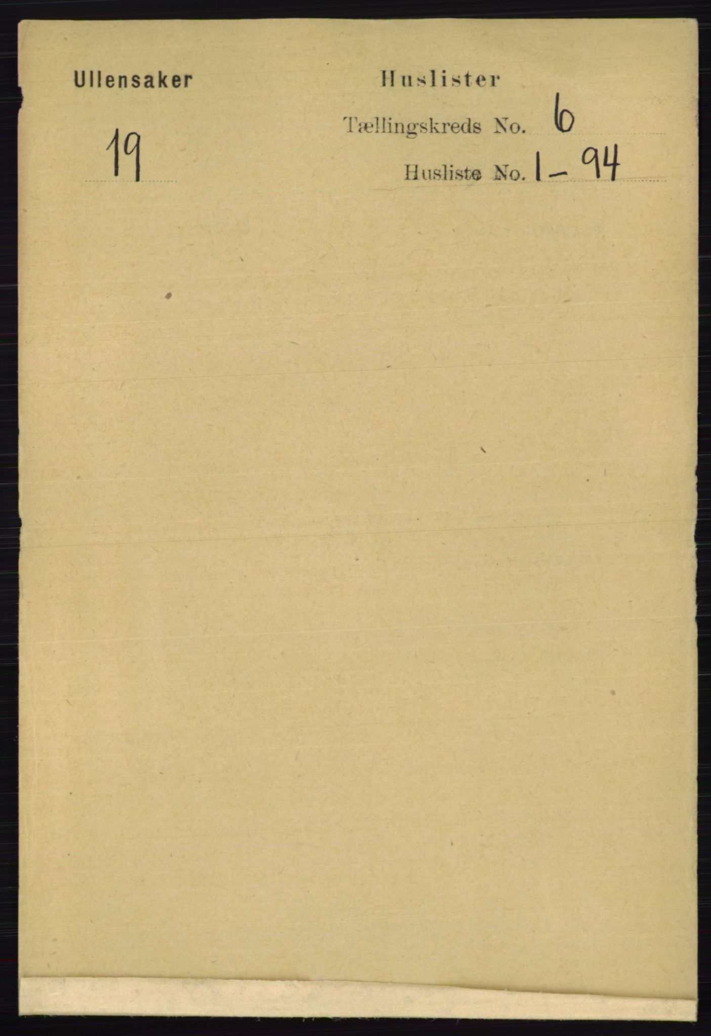 RA, 1891 census for 0235 Ullensaker, 1891, p. 2432