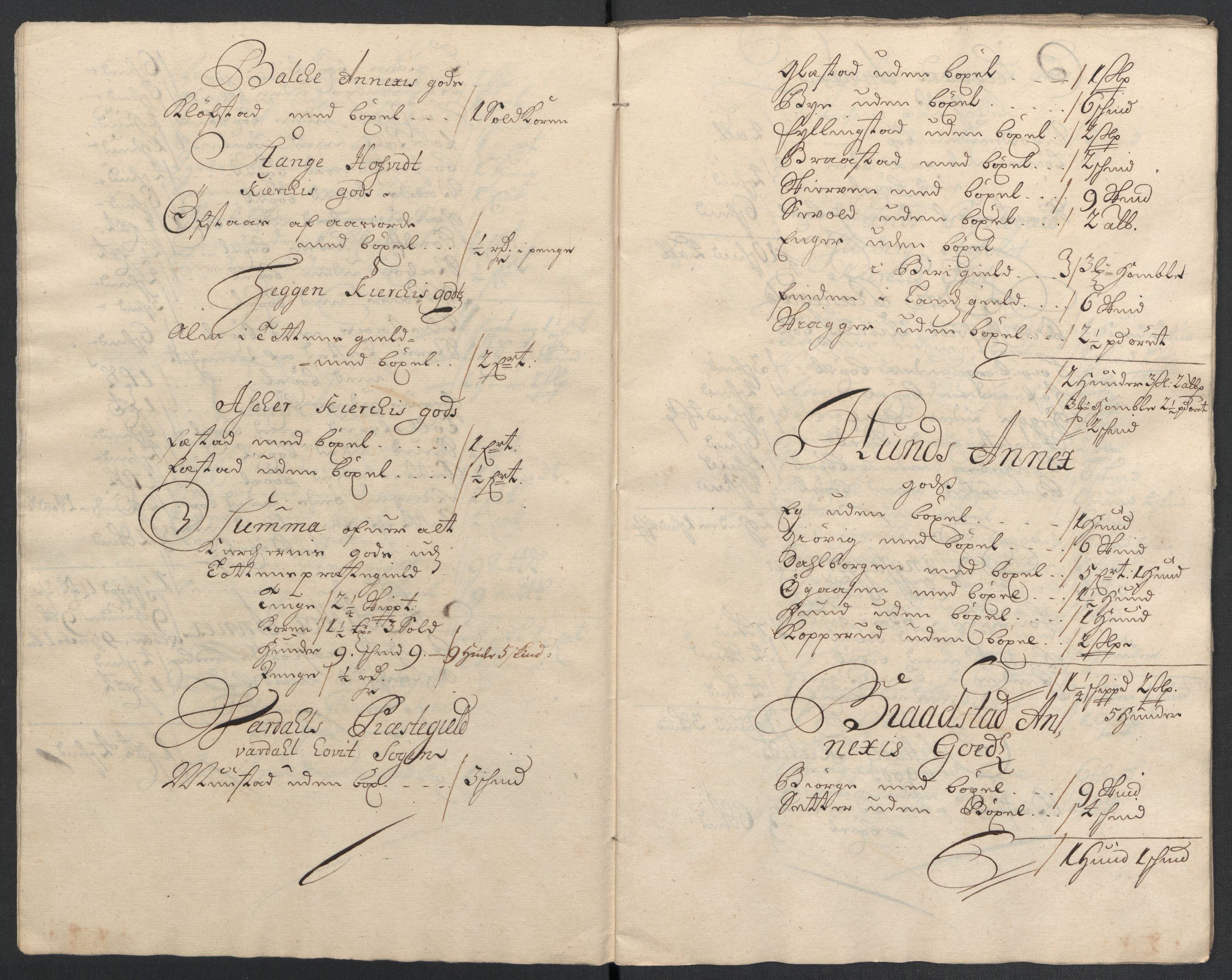 Rentekammeret inntil 1814, Reviderte regnskaper, Fogderegnskap, AV/RA-EA-4092/R18/L1305: Fogderegnskap Hadeland, Toten og Valdres, 1707-1708, p. 335
