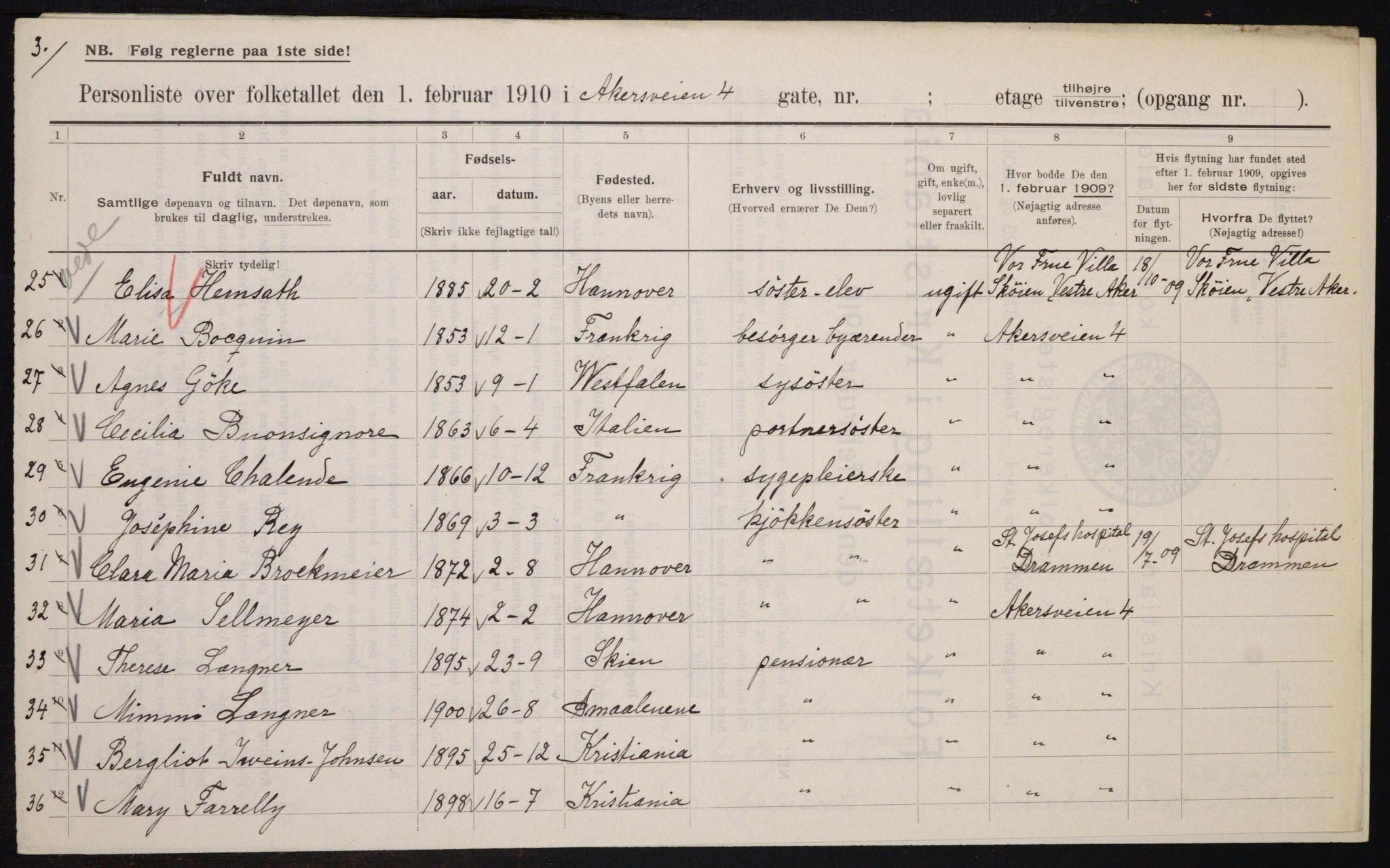 OBA, Municipal Census 1910 for Kristiania, 1910, p. 761