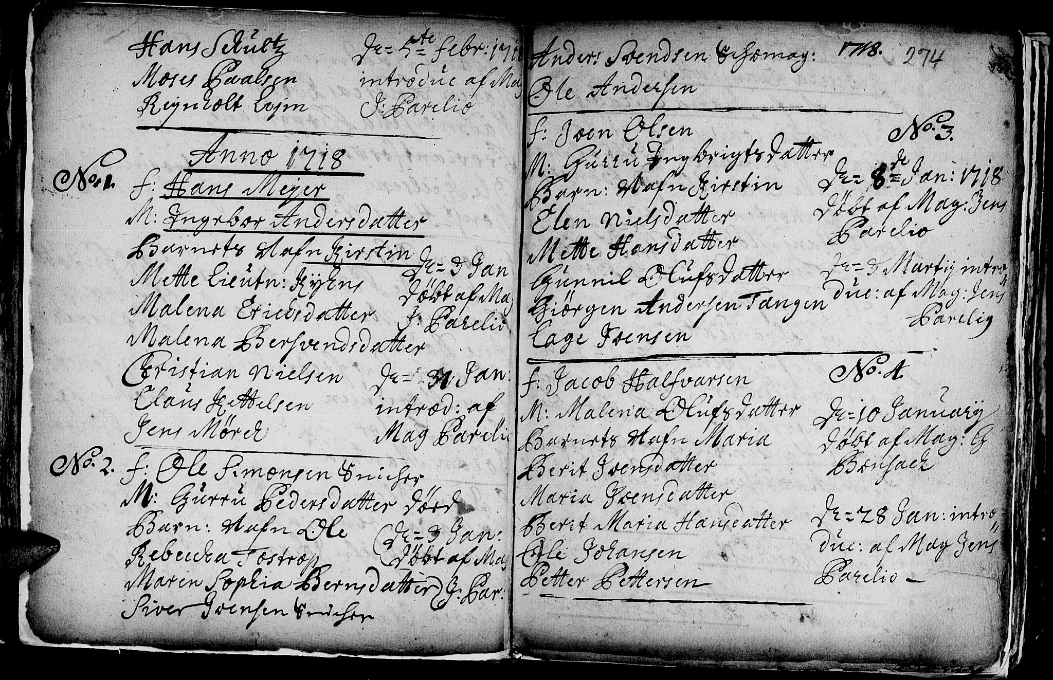 Ministerialprotokoller, klokkerbøker og fødselsregistre - Sør-Trøndelag, SAT/A-1456/601/L0035: Parish register (official) no. 601A03, 1713-1728, p. 274