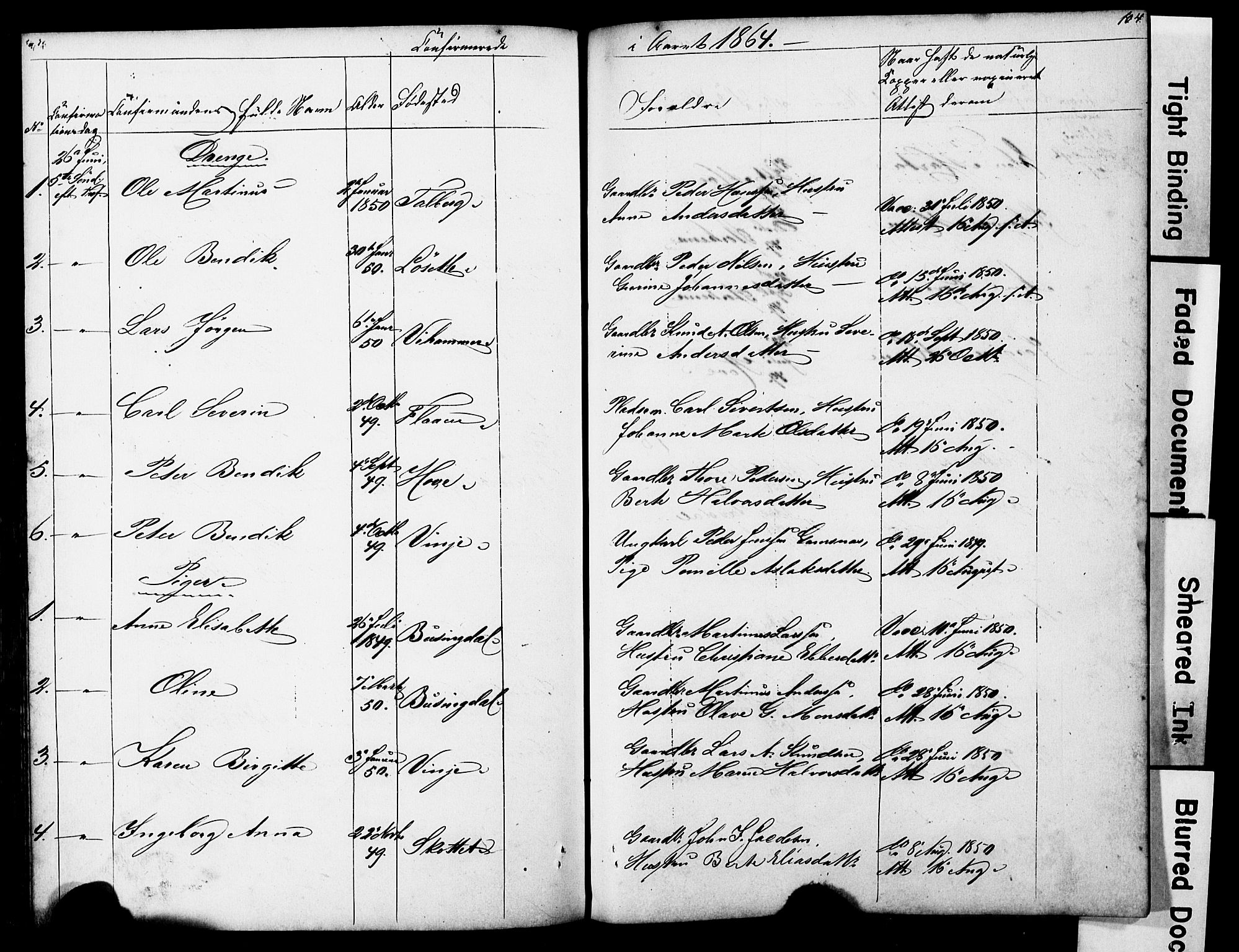 Ministerialprotokoller, klokkerbøker og fødselsregistre - Møre og Romsdal, AV/SAT-A-1454/521/L0301: Parish register (copy) no. 521C02, 1854-1881, p. 104