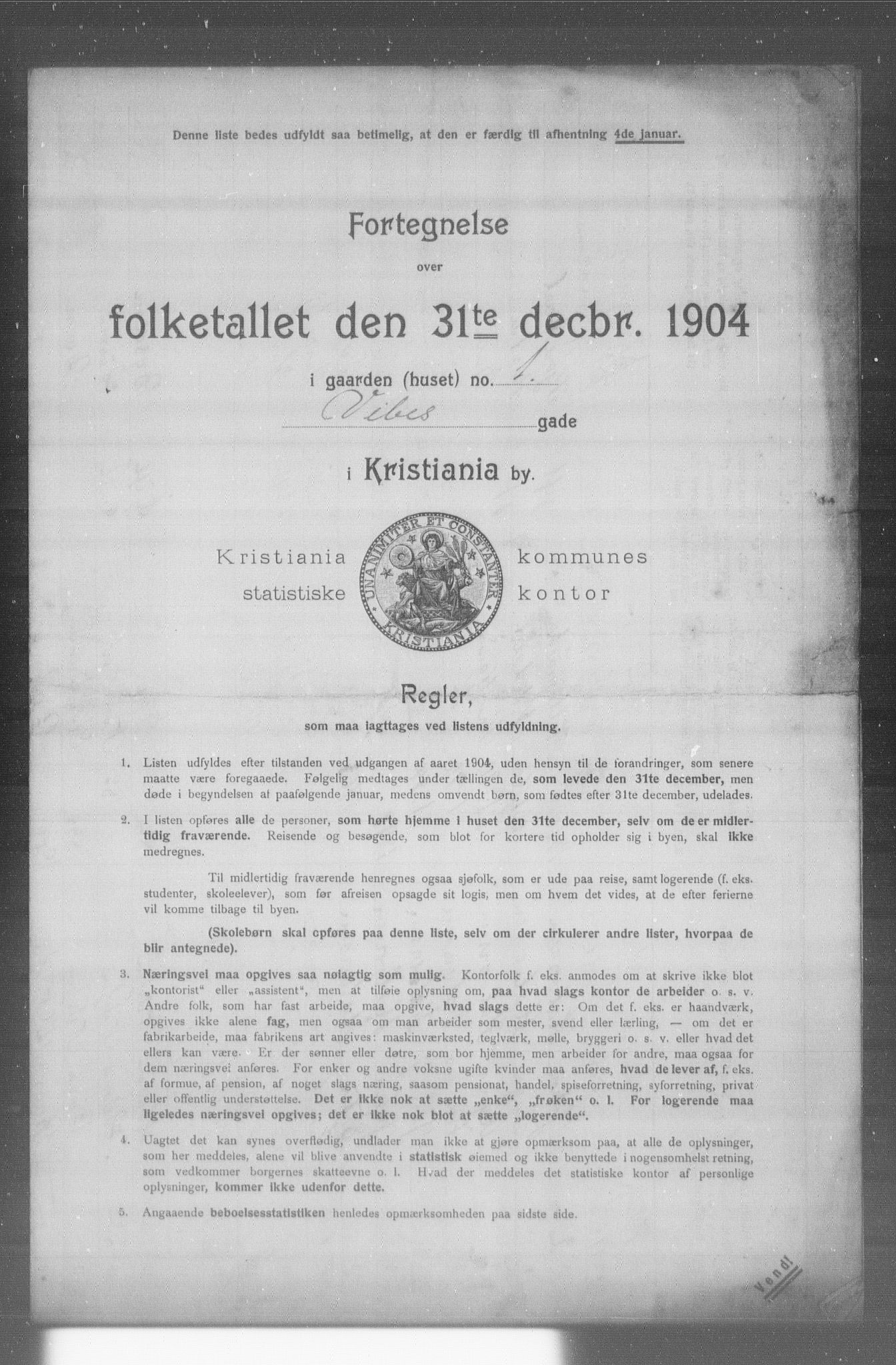 OBA, Municipal Census 1904 for Kristiania, 1904, p. 23100