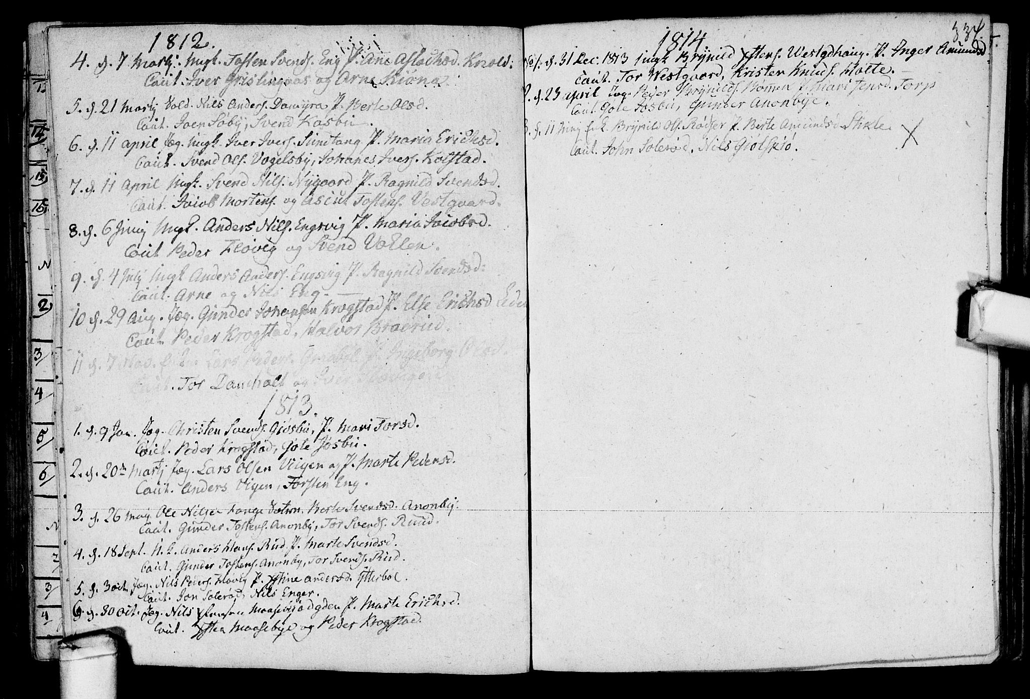 Aremark prestekontor Kirkebøker, SAO/A-10899/F/Fb/L0003: Parish register (official) no.  II 3, 1796-1814, p. 334