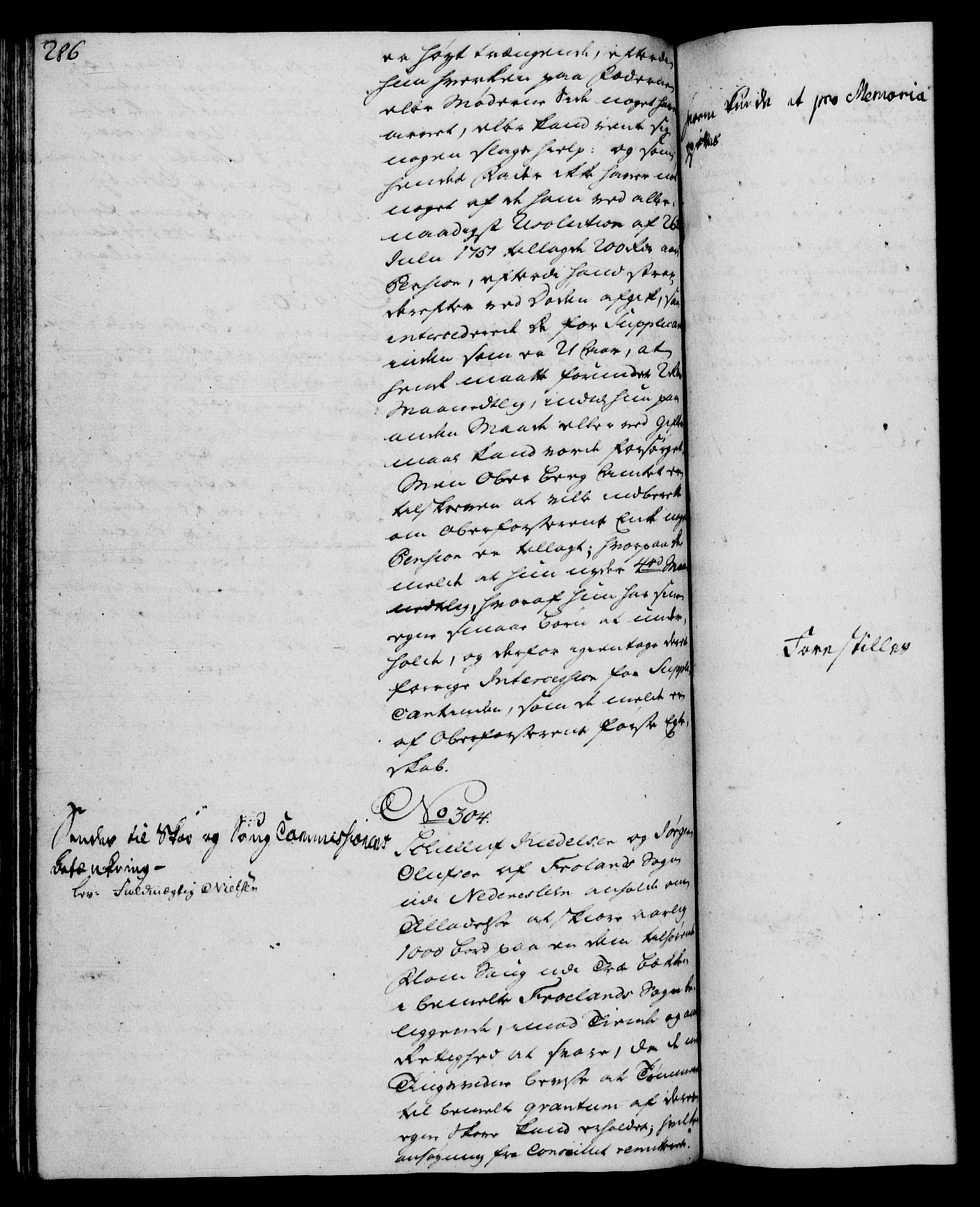 Rentekammeret, Kammerkanselliet, RA/EA-3111/G/Gh/Gha/L0031: Norsk ekstraktmemorialprotokoll (merket RK 53.76), 1751-1753, p. 286