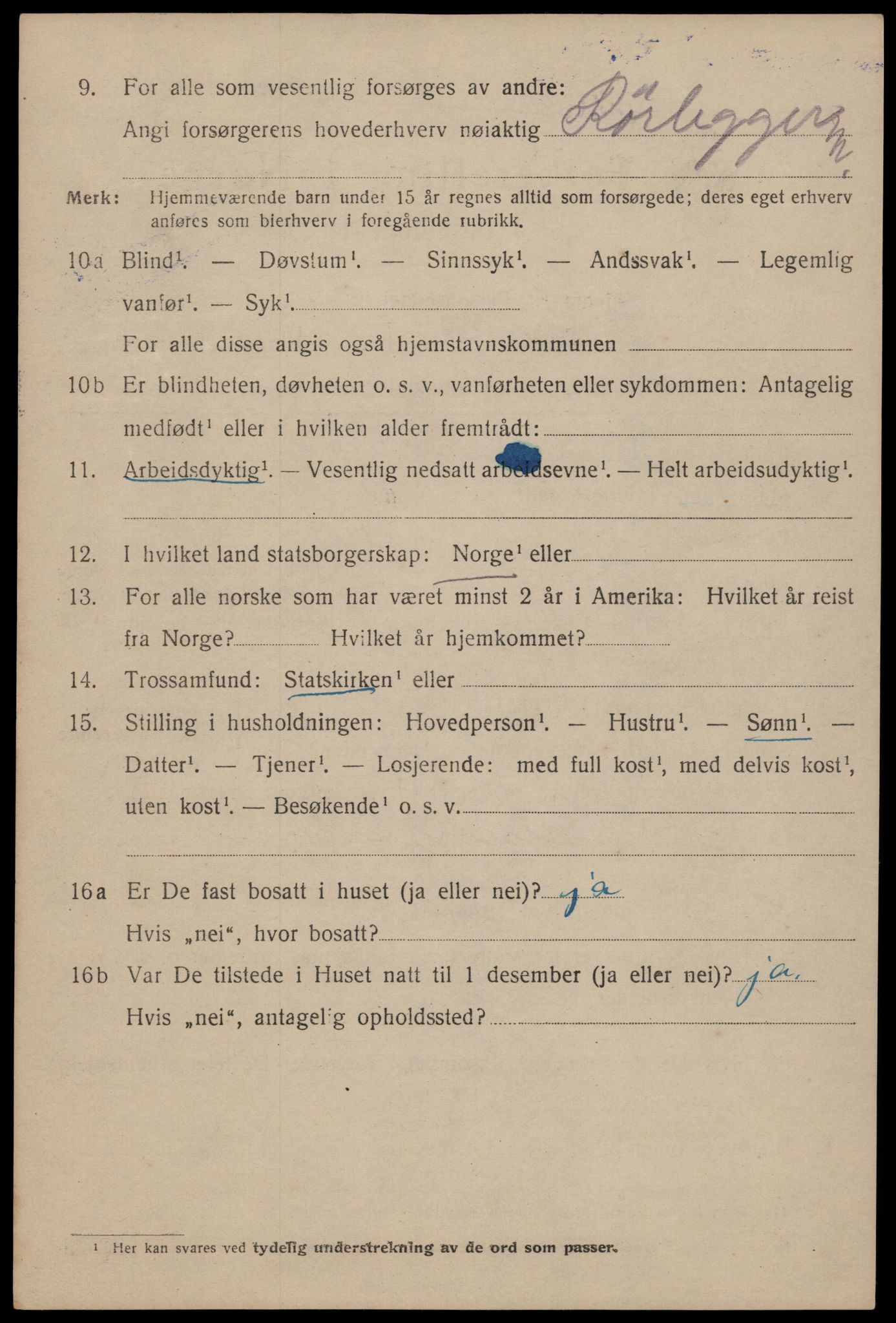 SAT, 1920 census for Trondheim, 1920, p. 77221