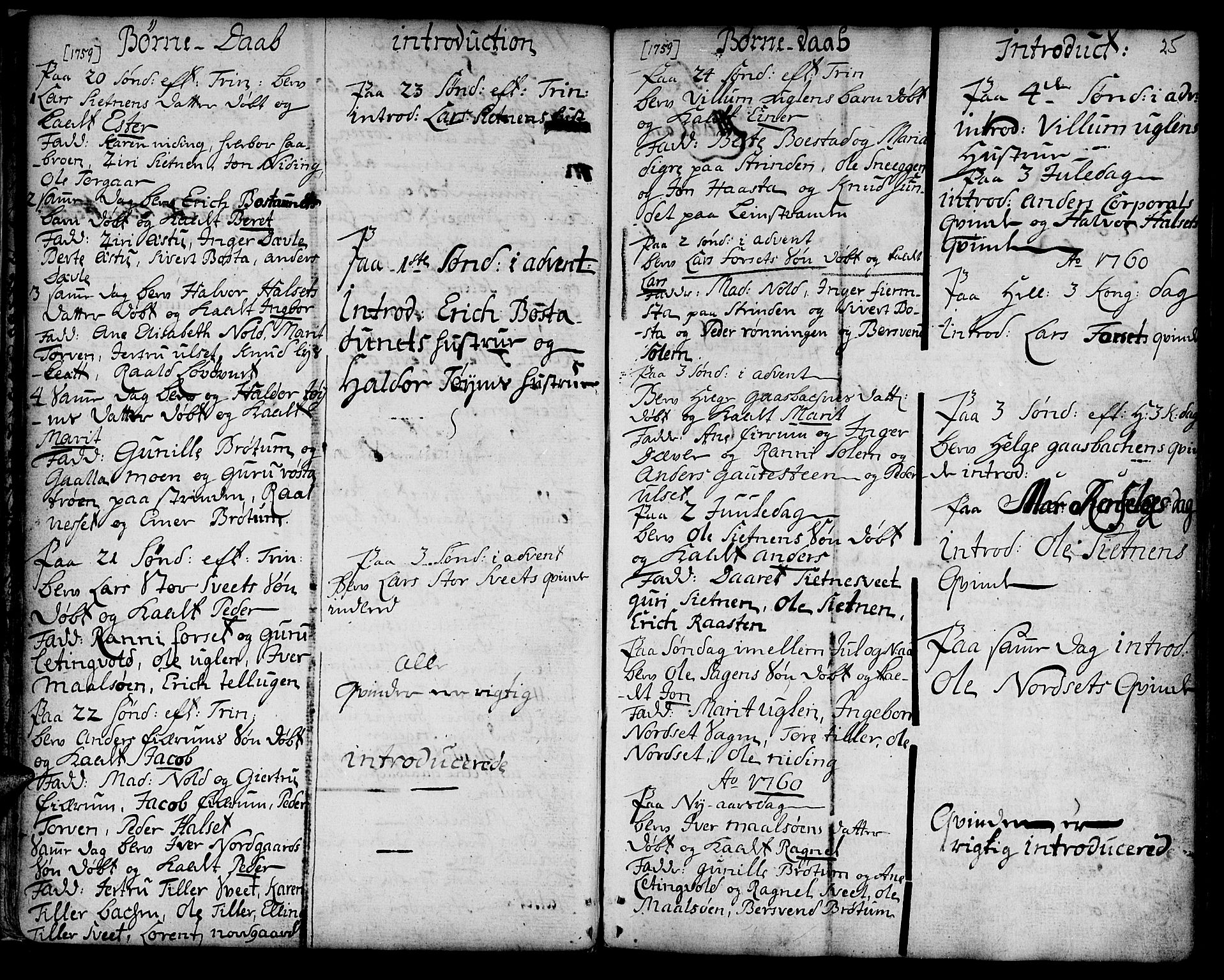 Ministerialprotokoller, klokkerbøker og fødselsregistre - Sør-Trøndelag, SAT/A-1456/618/L0437: Parish register (official) no. 618A02, 1749-1782, p. 25