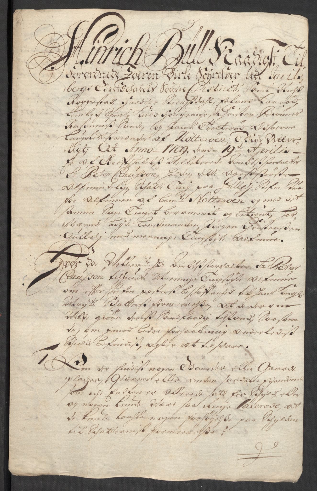 Rentekammeret inntil 1814, Reviderte regnskaper, Fogderegnskap, RA/EA-4092/R32/L1874: Fogderegnskap Jarlsberg grevskap, 1709, p. 158