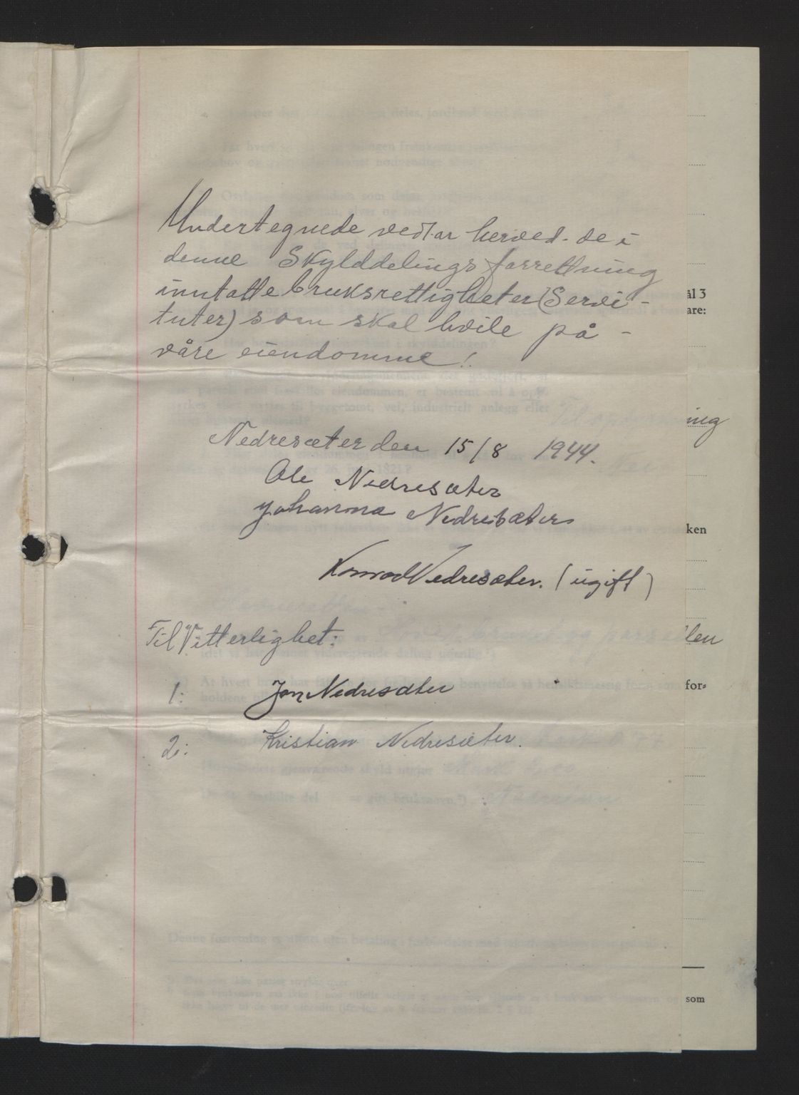 Nordmøre sorenskriveri, AV/SAT-A-4132/1/2/2Ca: Mortgage book no. A98, 1944-1944, Diary no: : 1448/1944