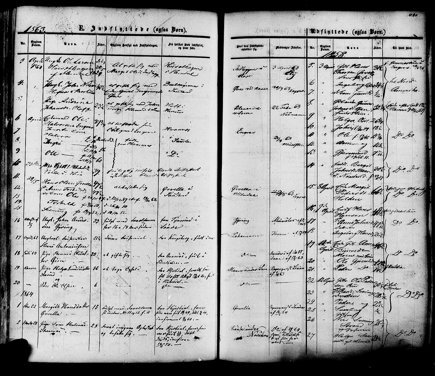 Heddal kirkebøker, SAKO/A-268/F/Fa/L0007: Parish register (official) no. I 7, 1855-1877, p. 440