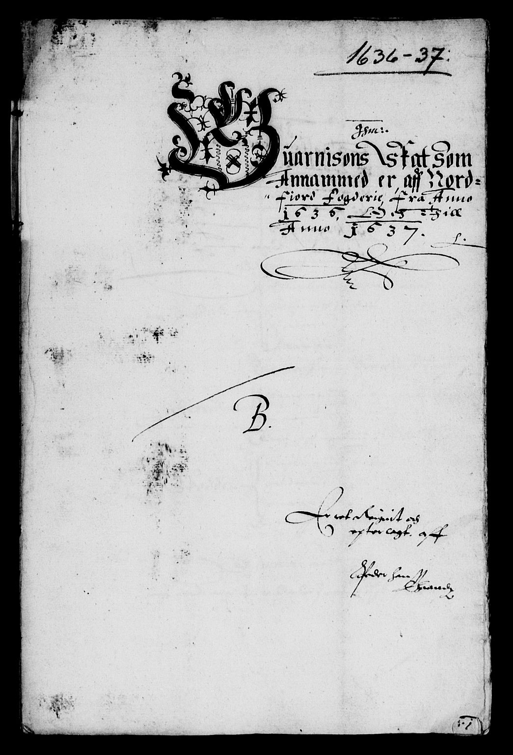 Rentekammeret inntil 1814, Reviderte regnskaper, Lensregnskaper, AV/RA-EA-5023/R/Rb/Rbt/L0075: Bergenhus len, 1636-1637