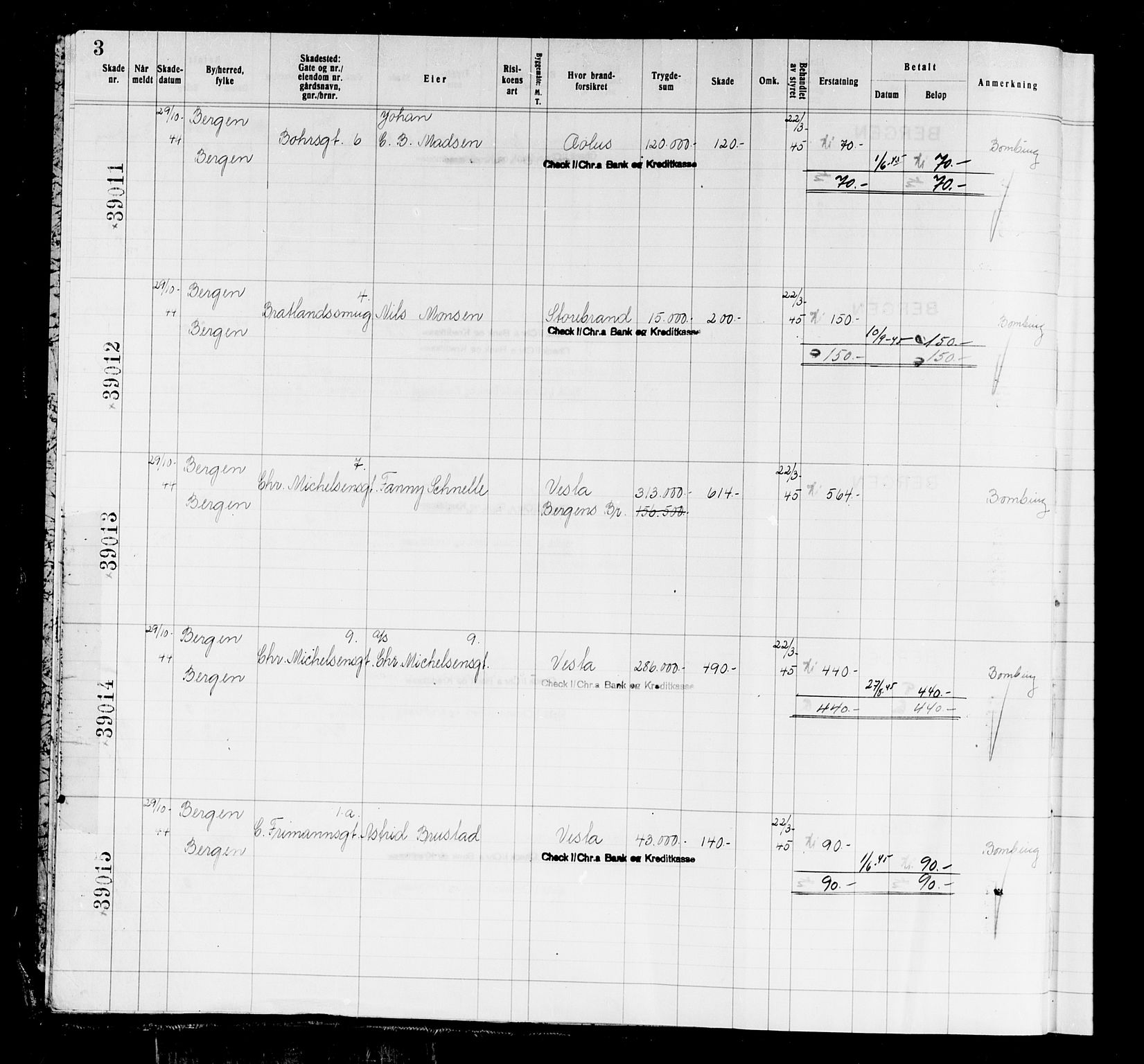 Krigsskadetrygdene for bygninger og løsøre, AV/RA-S-1548/V/L0037: Bygning, branntrygdet., 1940-1945, p. 3