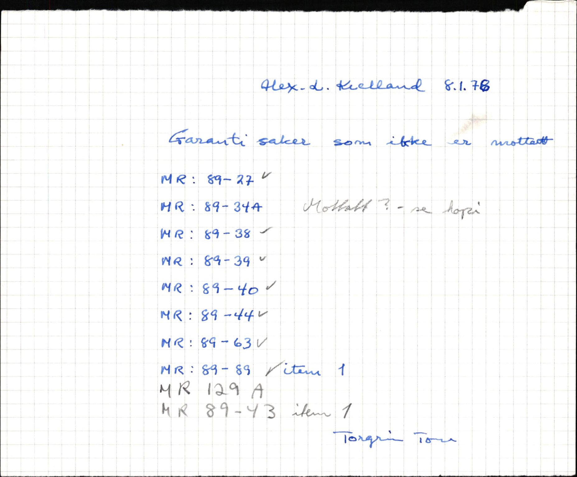 Pa 1503 - Stavanger Drilling AS, AV/SAST-A-101906/2/E/Eb/Eba/L0007: Sak og korrespondanse, 1975-1980