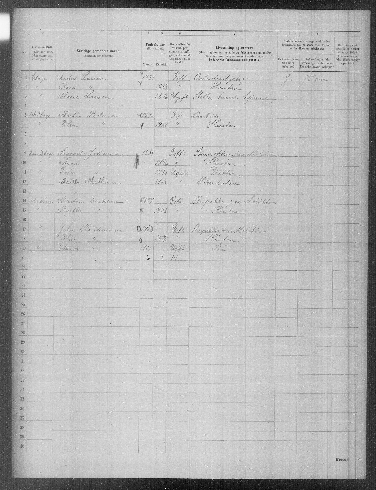 OBA, Municipal Census 1903 for Kristiania, 1903, p. 893