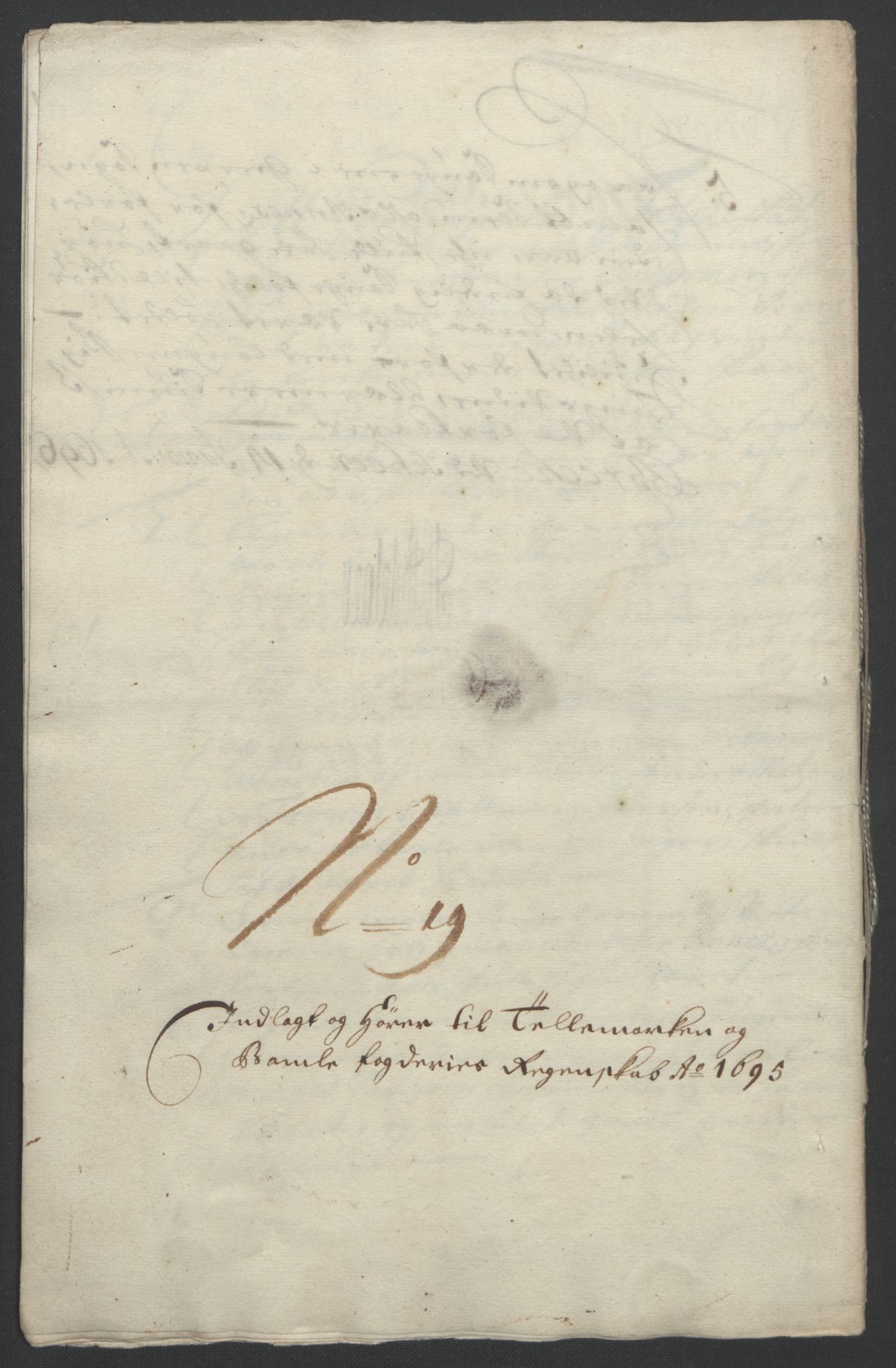 Rentekammeret inntil 1814, Reviderte regnskaper, Fogderegnskap, AV/RA-EA-4092/R36/L2093: Fogderegnskap Øvre og Nedre Telemark og Bamble, 1695, p. 461