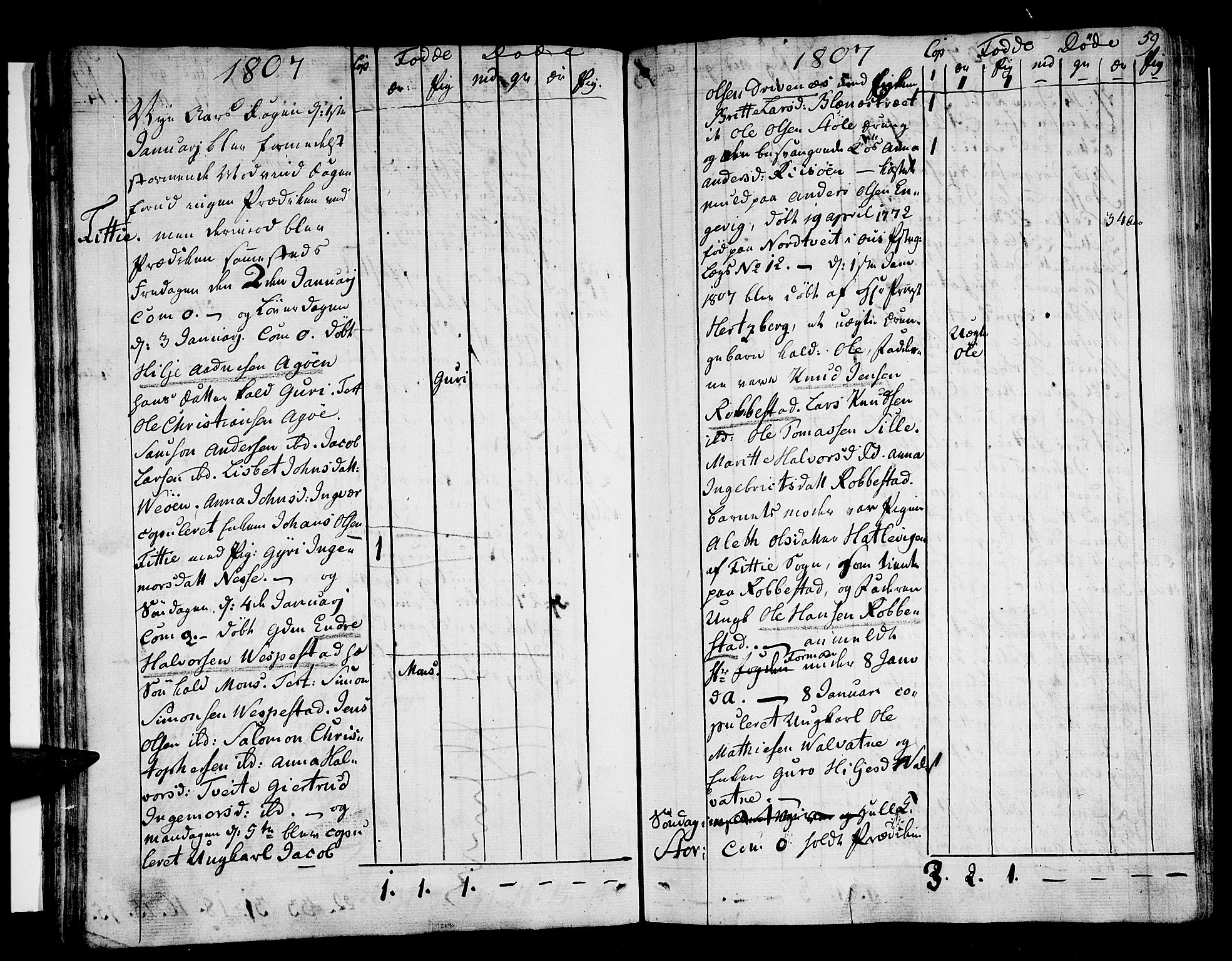 Stord sokneprestembete, AV/SAB-A-78201/H/Haa: Parish register (official) no. A 4, 1800-1815, p. 59