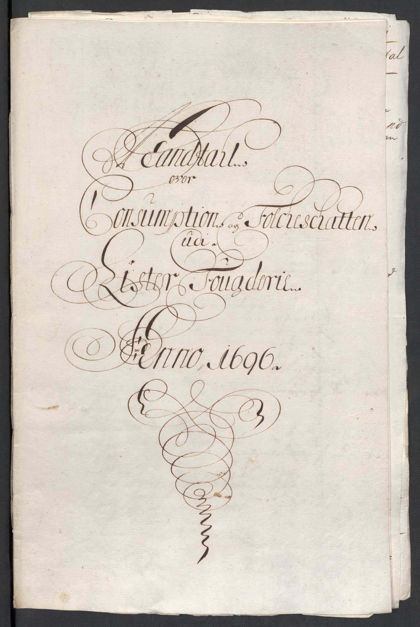 Rentekammeret inntil 1814, Reviderte regnskaper, Fogderegnskap, RA/EA-4092/R43/L2546: Fogderegnskap Lista og Mandal, 1696-1697, p. 64