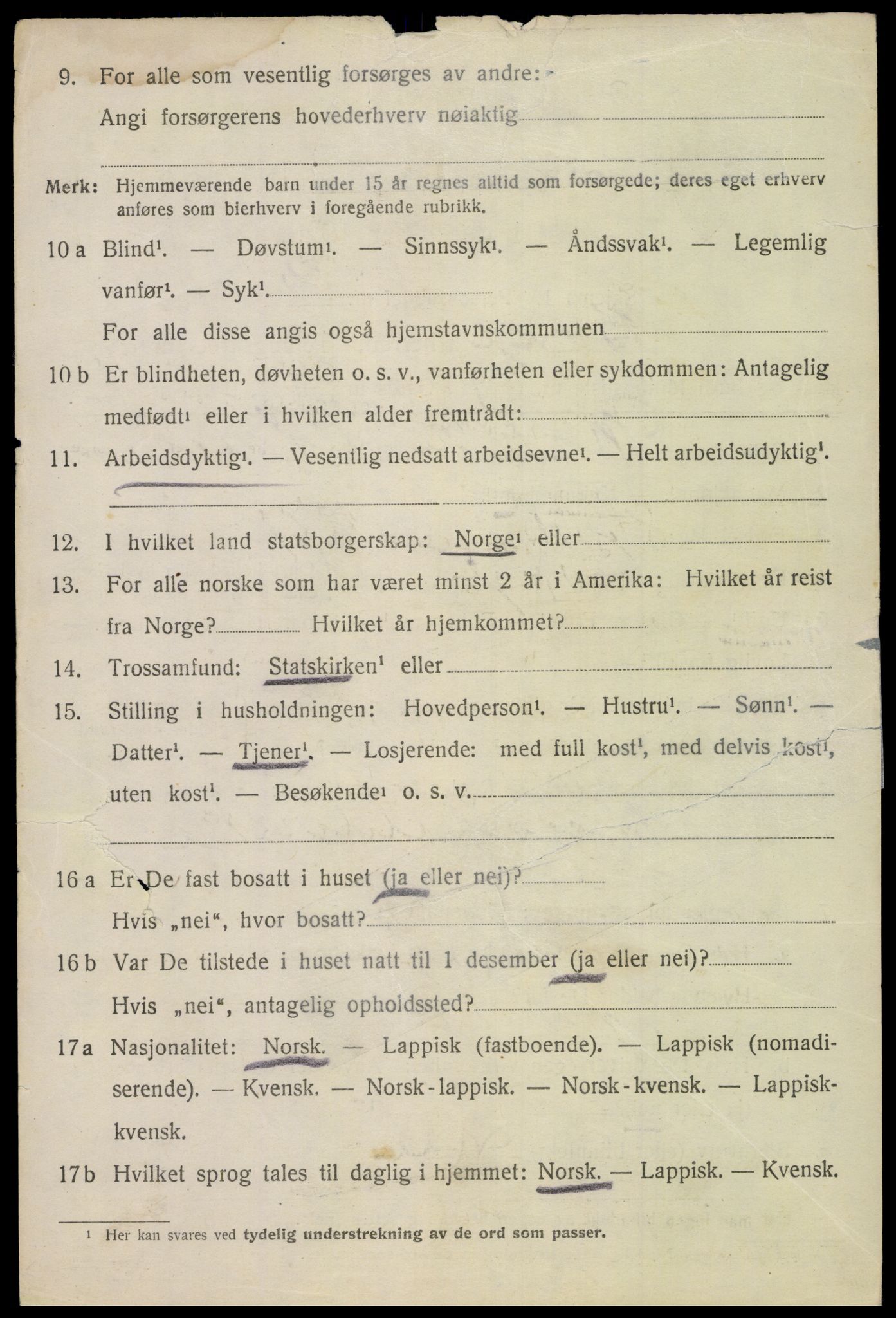 SAT, 1920 census for Borge, 1920, p. 5074