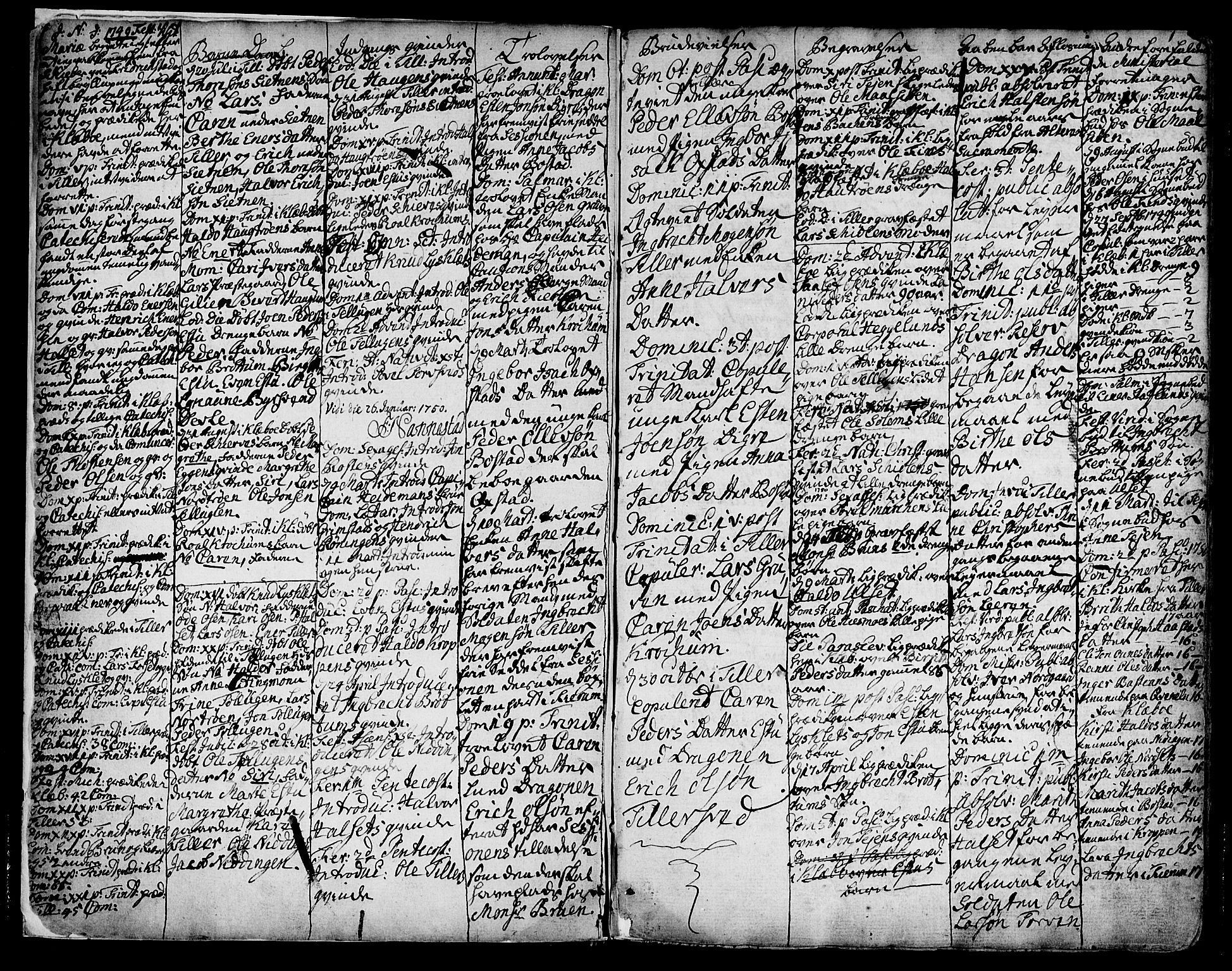 Ministerialprotokoller, klokkerbøker og fødselsregistre - Sør-Trøndelag, SAT/A-1456/618/L0437: Parish register (official) no. 618A02, 1749-1782, p. 1