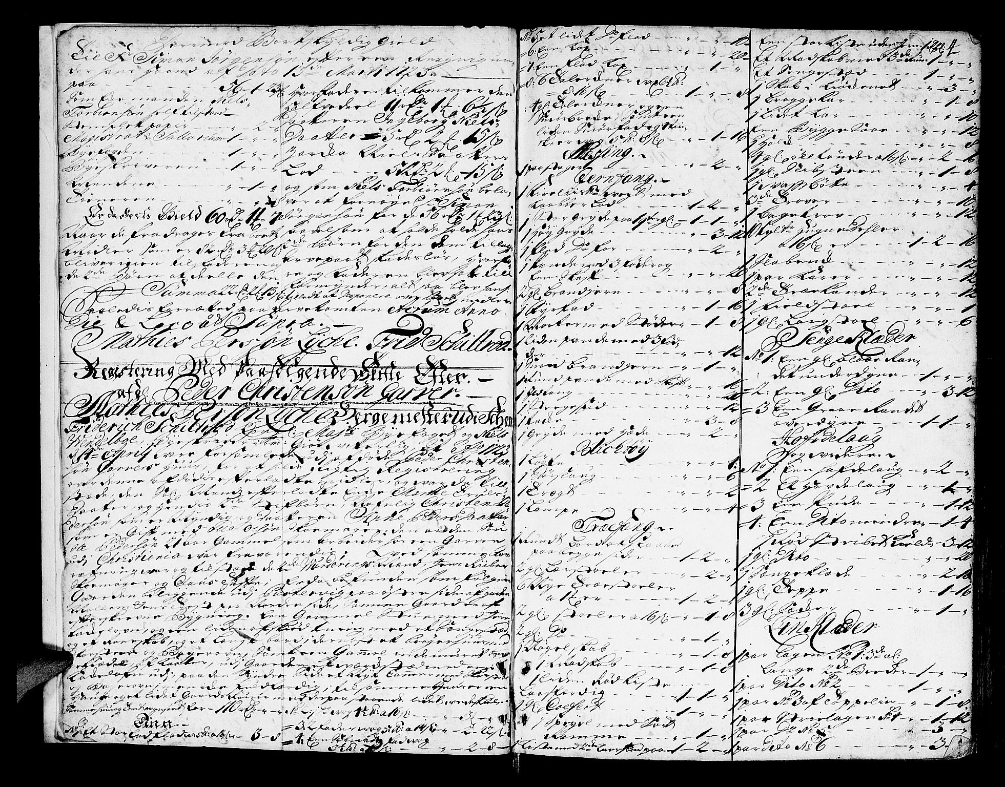 Skien byfogd, AV/SAKO-A-219/H/Hb/L0005b: Skifteprotokoll, 1723-1740, p. 3b-4a