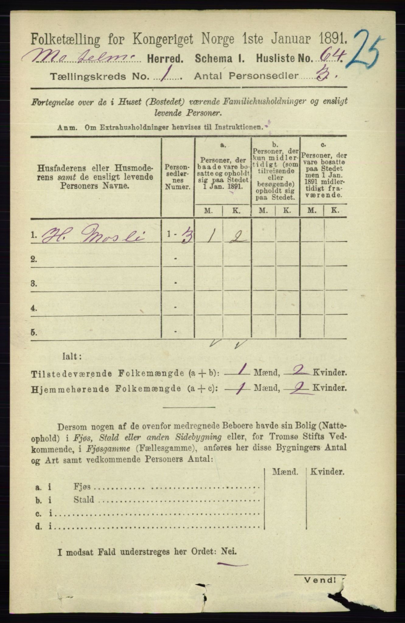 RA, 1891 census for 0832 Mo, 1891, p. 90