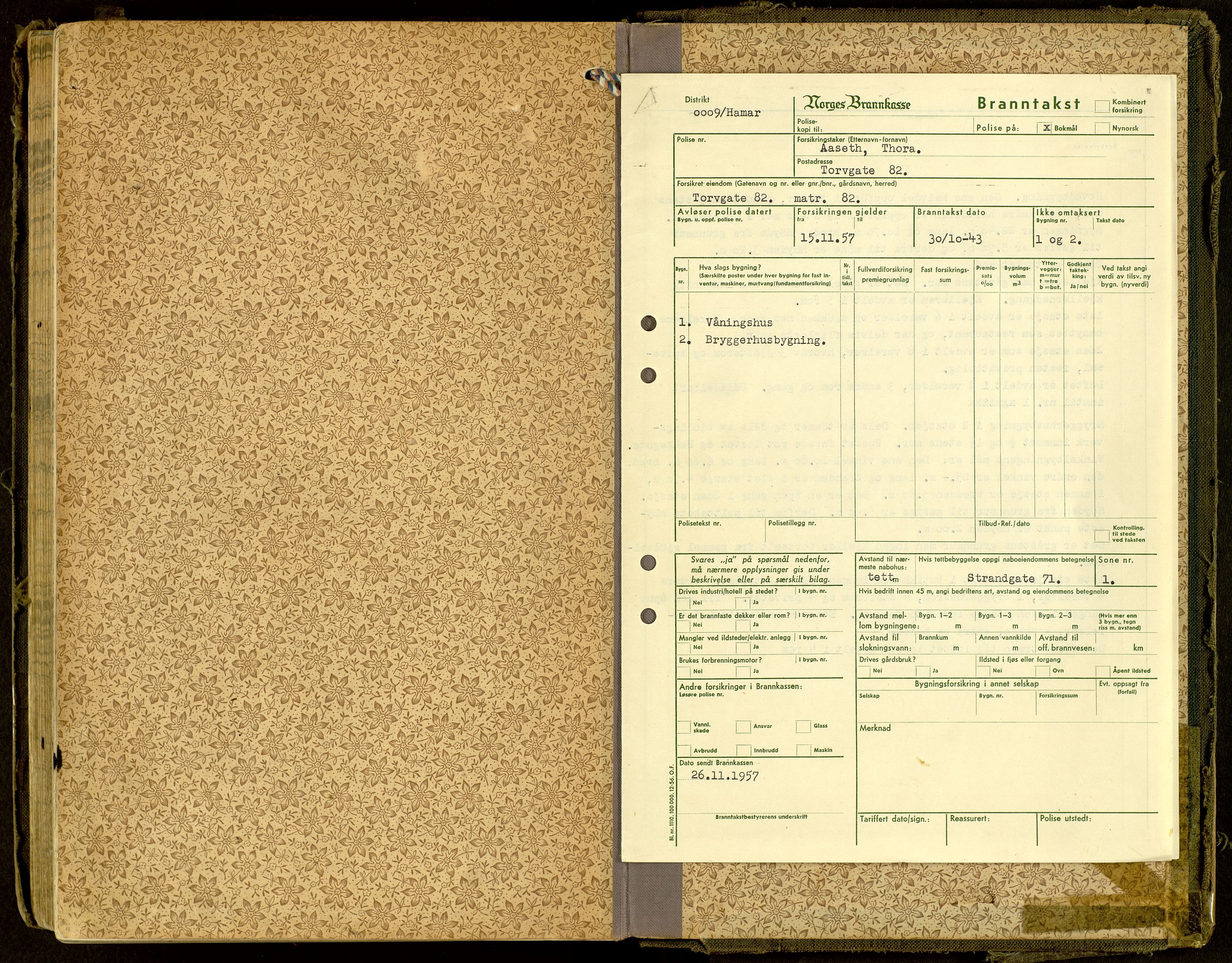 Norges Brannkasse, Hamar, AV/SAH-NBRANH-006/F/Fa/L0007: Branntakstprotokoll, 1911-1917