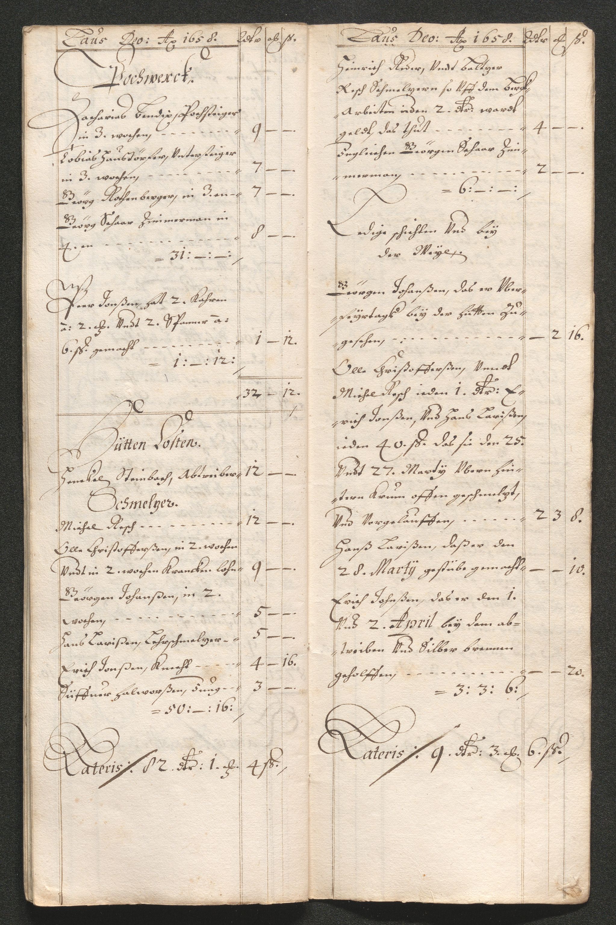 Kongsberg Sølvverk 1623-1816, AV/SAKO-EA-3135/001/D/Dc/Dcd/L0033: Utgiftsregnskap for gruver m.m. , 1658, p. 200